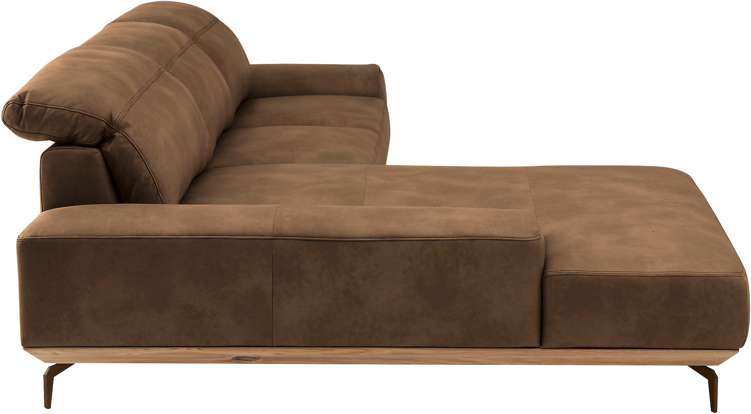 Musterring Wohnlandschaft »MR 2490«, Bronze-Fuß Sitzhöhe 46cm, wahlweise mit Funktionen, Maße 342 x 207 cm