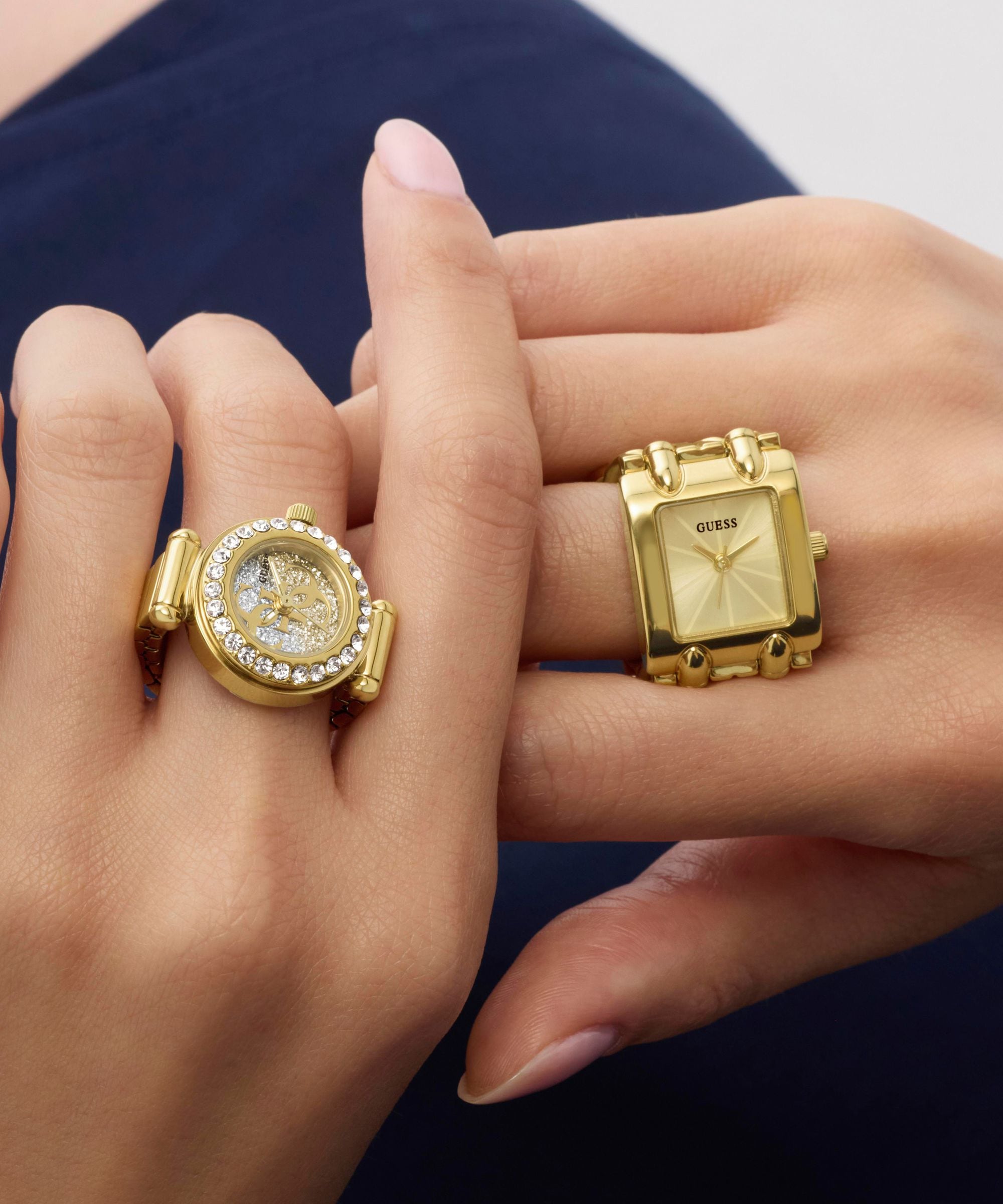 Guess Quarzuhr »MOD HEAVY METAL« Armbanduhr, Damenuhr, Edelstahlarmband, analog