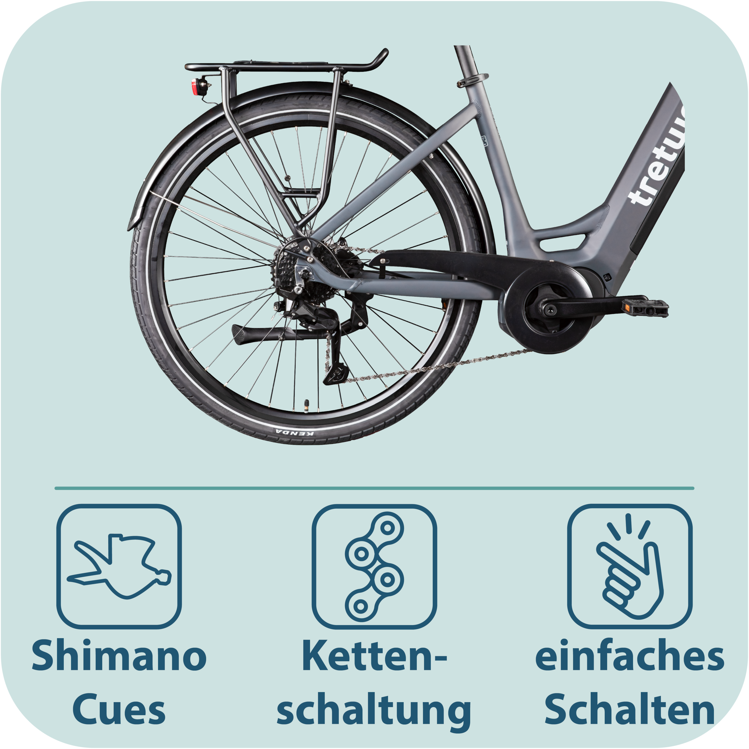 Tretwerk »Amber« 9 Gang Shimano Cues U3020 Schaltwerk Kettenschaltung Mittelmotor 250 W E Bike Damen 28" Elektrofahrrad 155 - 185cm Hollandrad