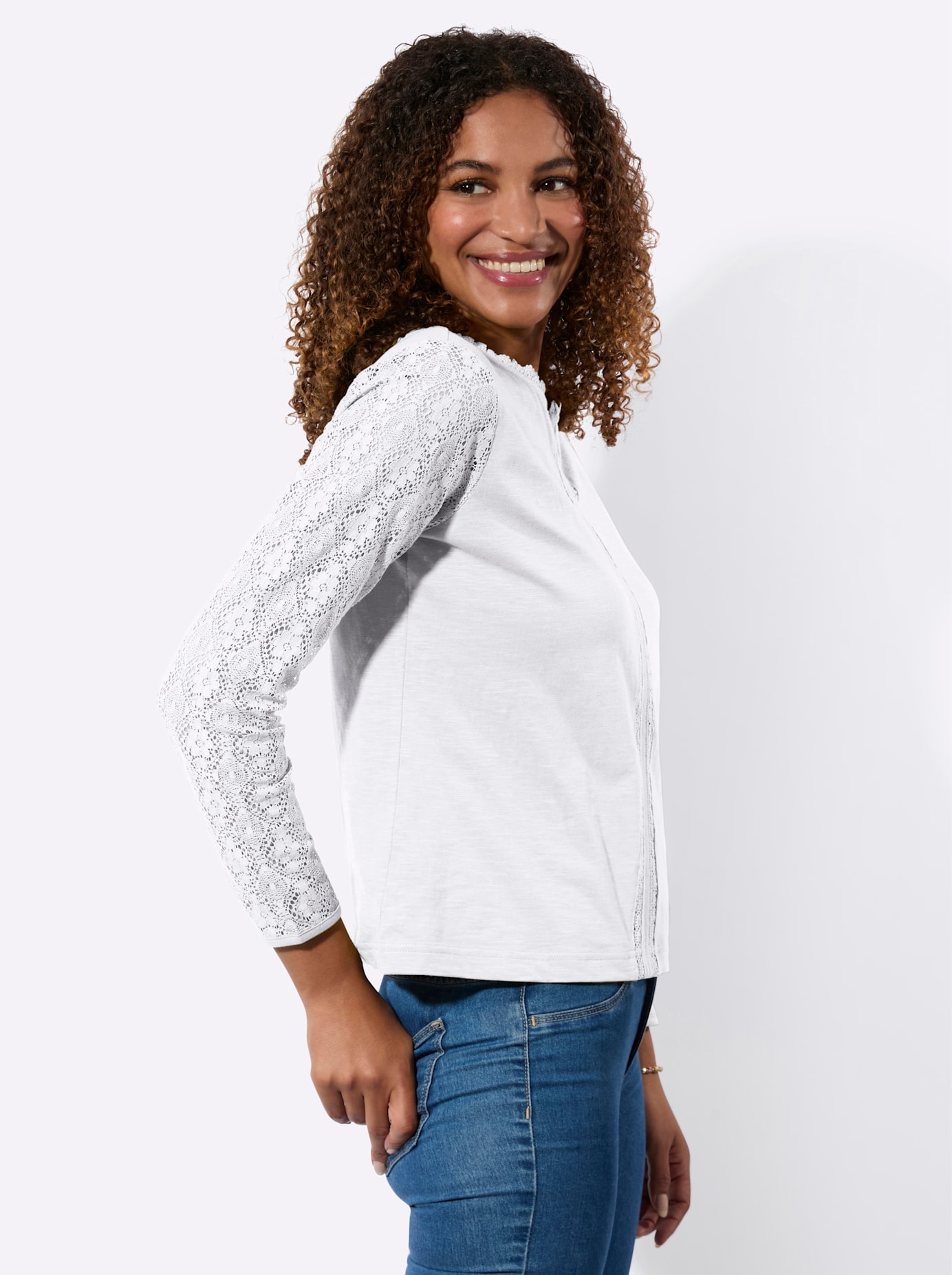 Inspirationen Spitzenshirt »Shirt« 1 tlg.