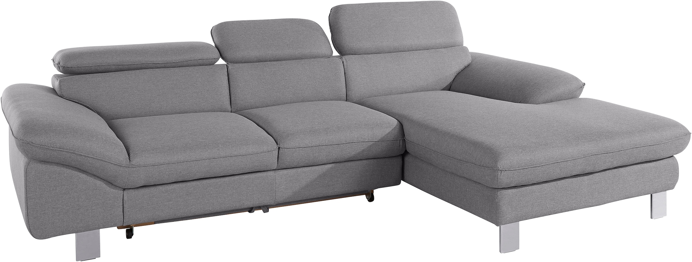 COTTA Ecksofa »Driver L-Form«, mit Kopfteilverstellung, wahlweise mit Bettfunktion