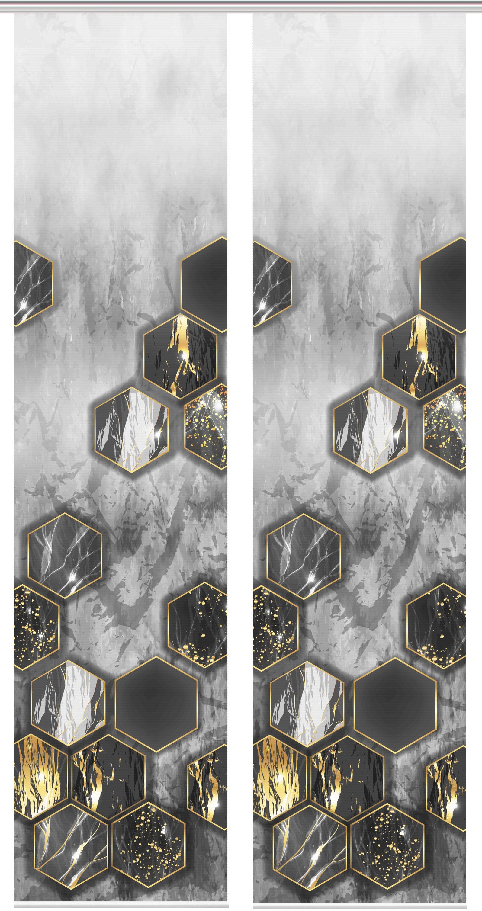 Vision S Schiebegardine »LAYON 2er SET« Paneelwagen 2 Stk. tlg. Schiebevorhang Digidruck 2er Set LAYON