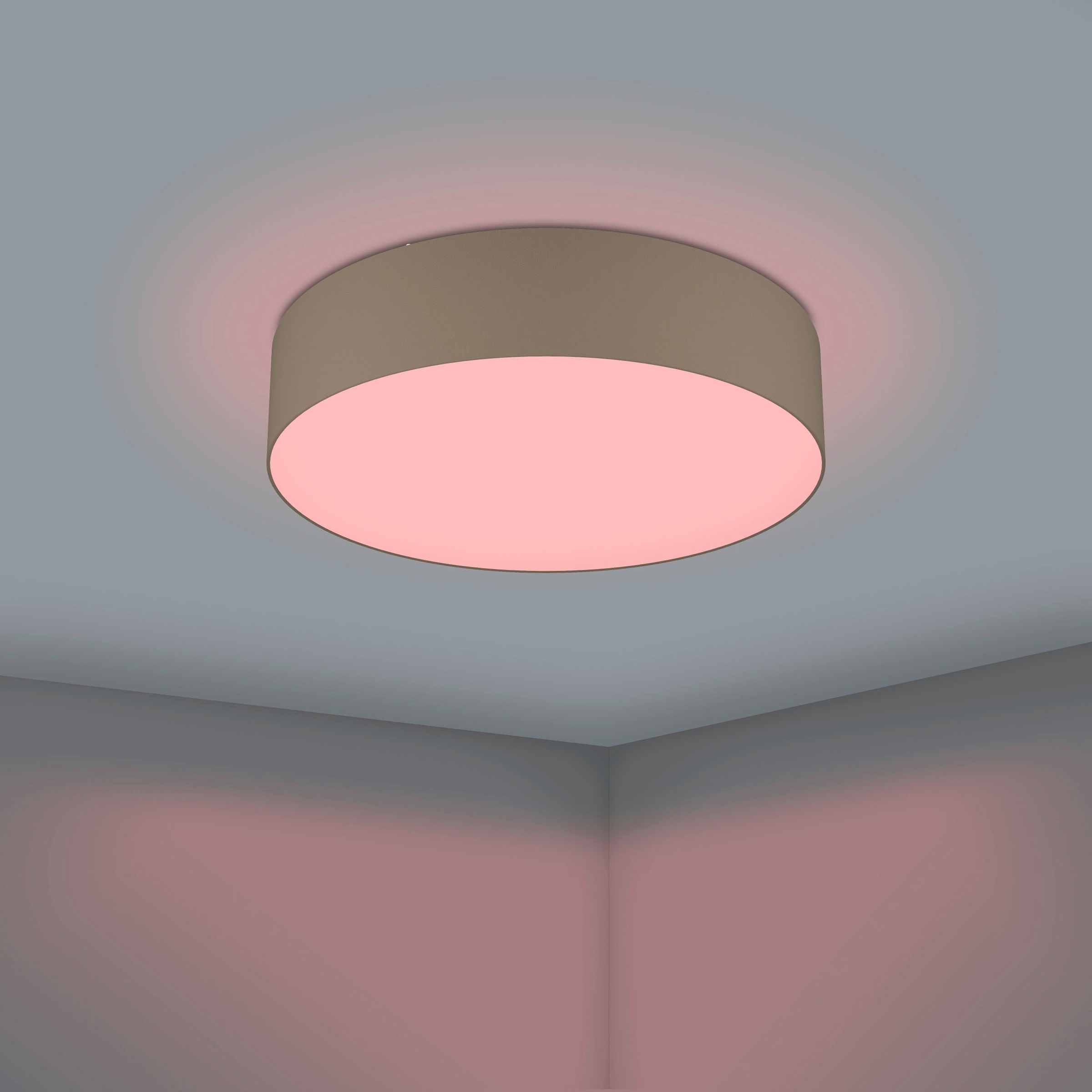 EGLO Deckenleuchte »ROMAO-Z«, Leuchtmittel LED-Modul | LED fest integriert, Deckenleuchte in weiß aus Stahl - 35W - warmweiß - kaltweiß