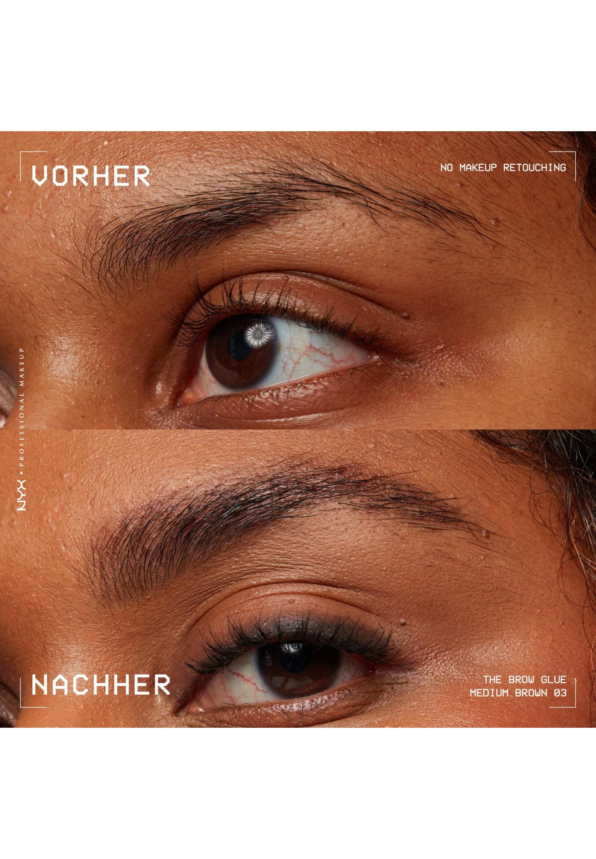 NYX PROFESSIONAL MAKEUP Augenbrauenpflege »THE BROW GLUE INSTANT BROW STYLER« für extremen Halt von bis zu 16 Stunden