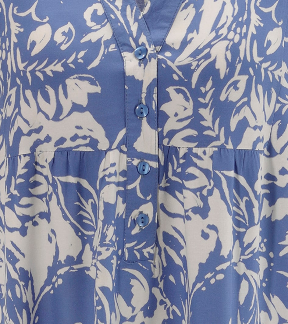 Aniston CASUAL Maxikleid, mit großflächigem. grafischen Blumendruck