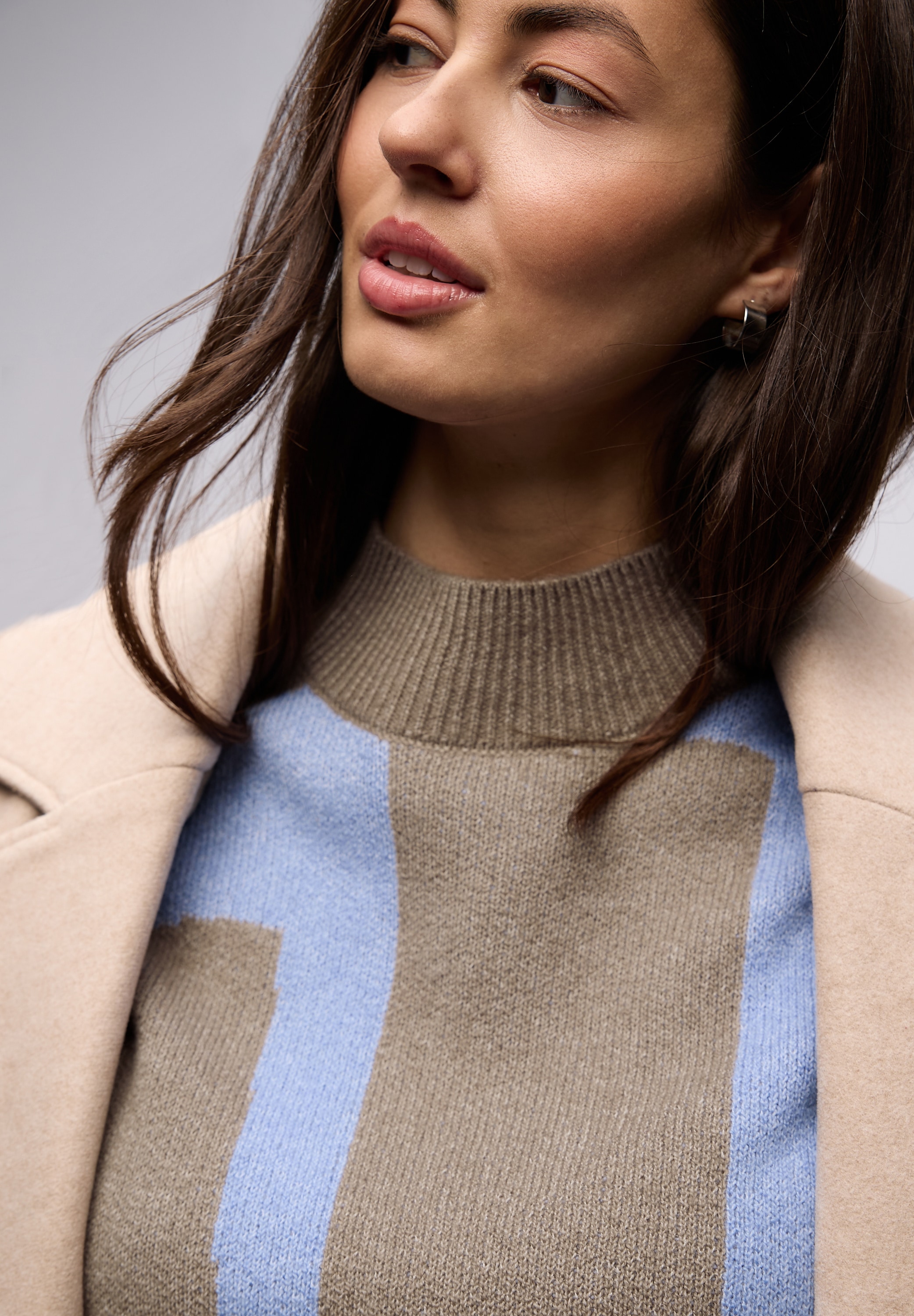 STREET ONE Strickpullover mit grafischem Muster