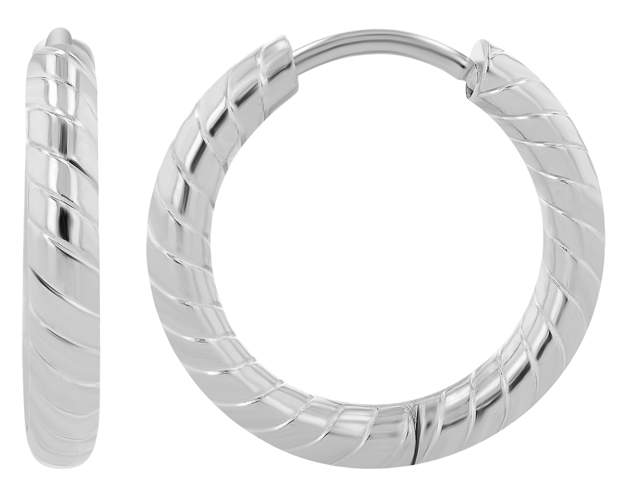 Adelia´s Paar Creolen »Damen Ohrringe ¿ Creole aus Edelstahl«