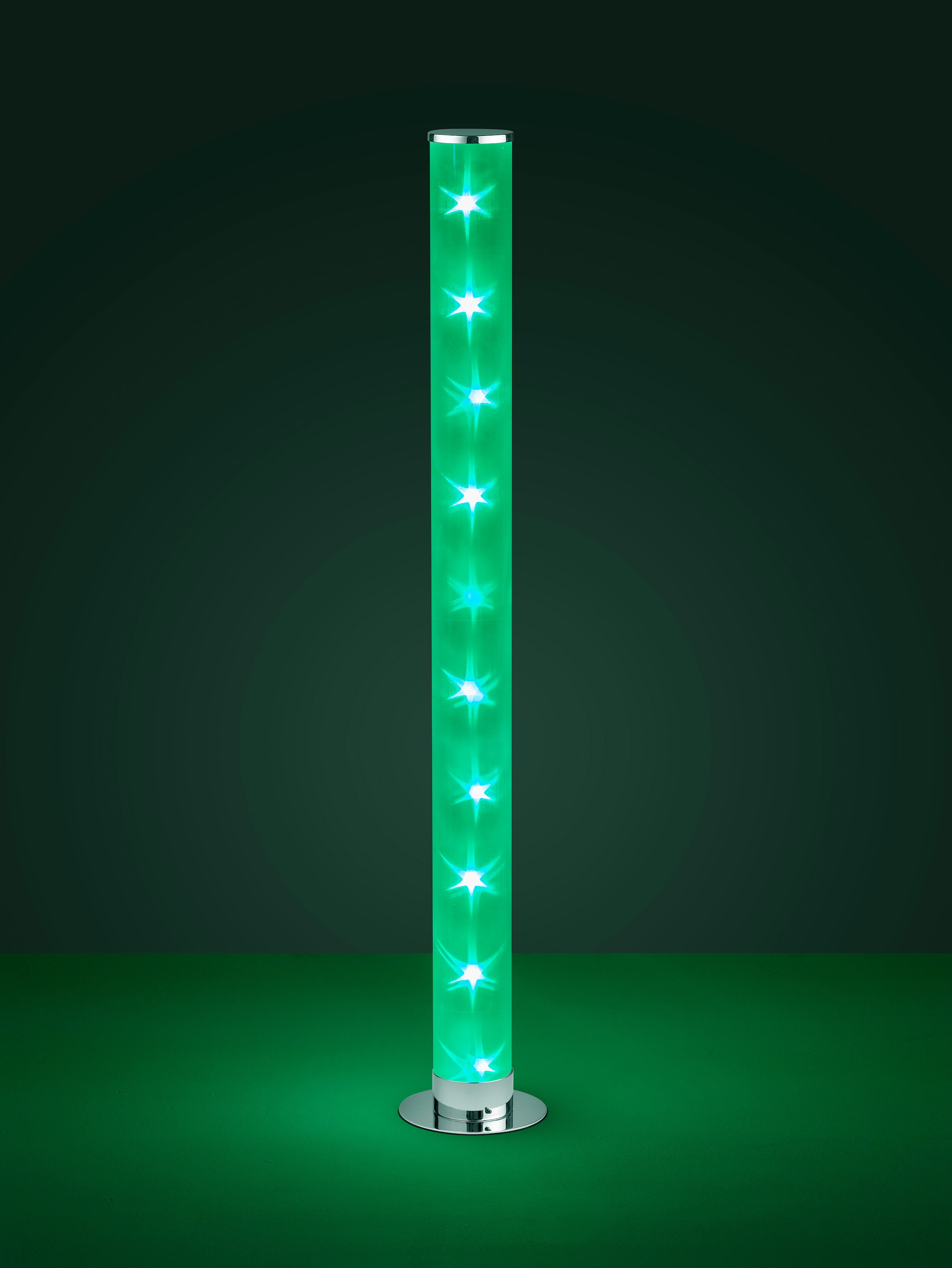 Funktion bei 1 Leuchten TRIO OTTO über Fernbedienung, flammig-flammig, LED Memory RGBW-Farbwechsler, »RICO«, Fußschalter bestellen Stehlampe