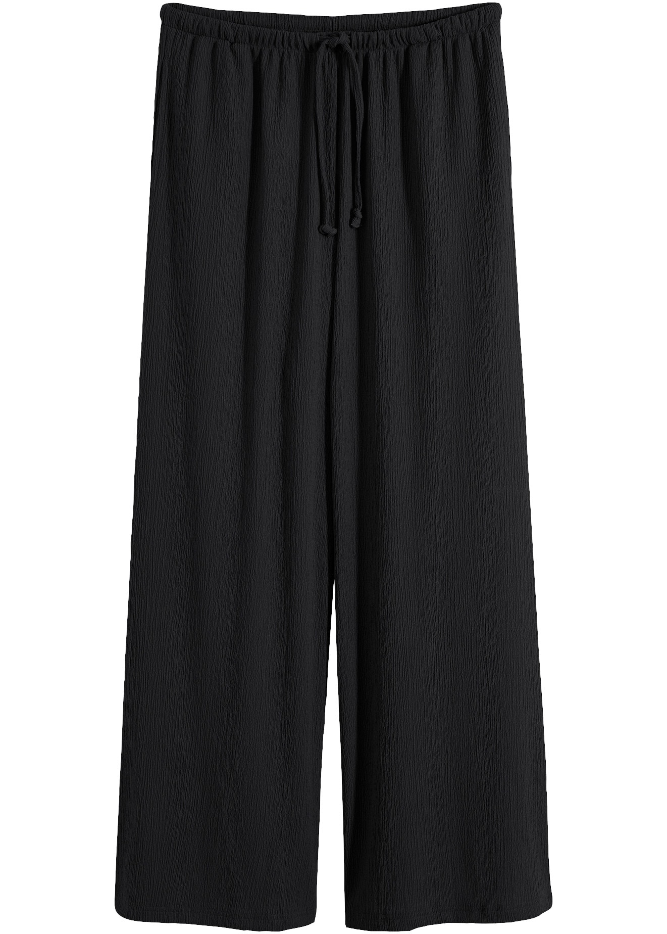 bonprix Jerseyhose  aus Strukturjersey, Loose Fit Passform, mit Elasthan-Anteil
