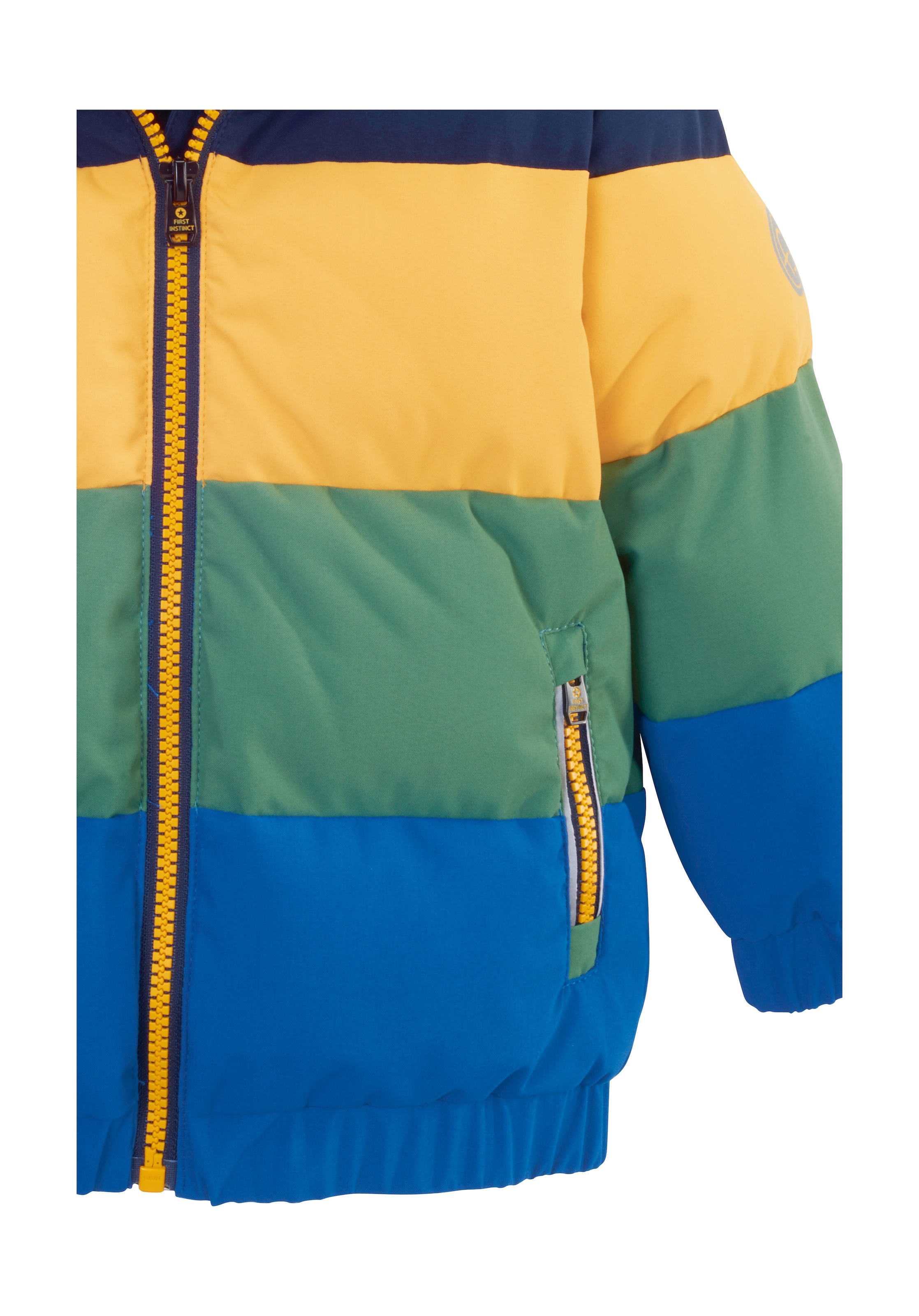 first instinct by killtec Steppjacke »FIOW 30 MNS QLTD JCKT« Gefütterte Winterjacke, wasserabweisend, atmungsaktiv, Colourblock