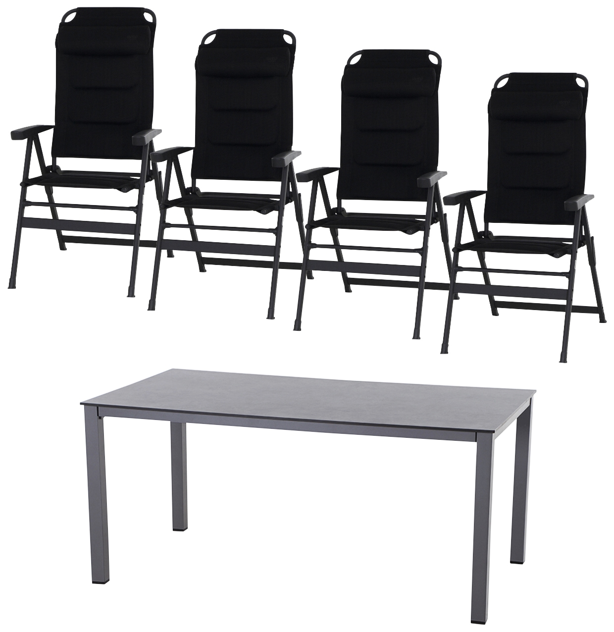 Siena Garden Garten-Essgruppe »Premium«, (5 tlg.)