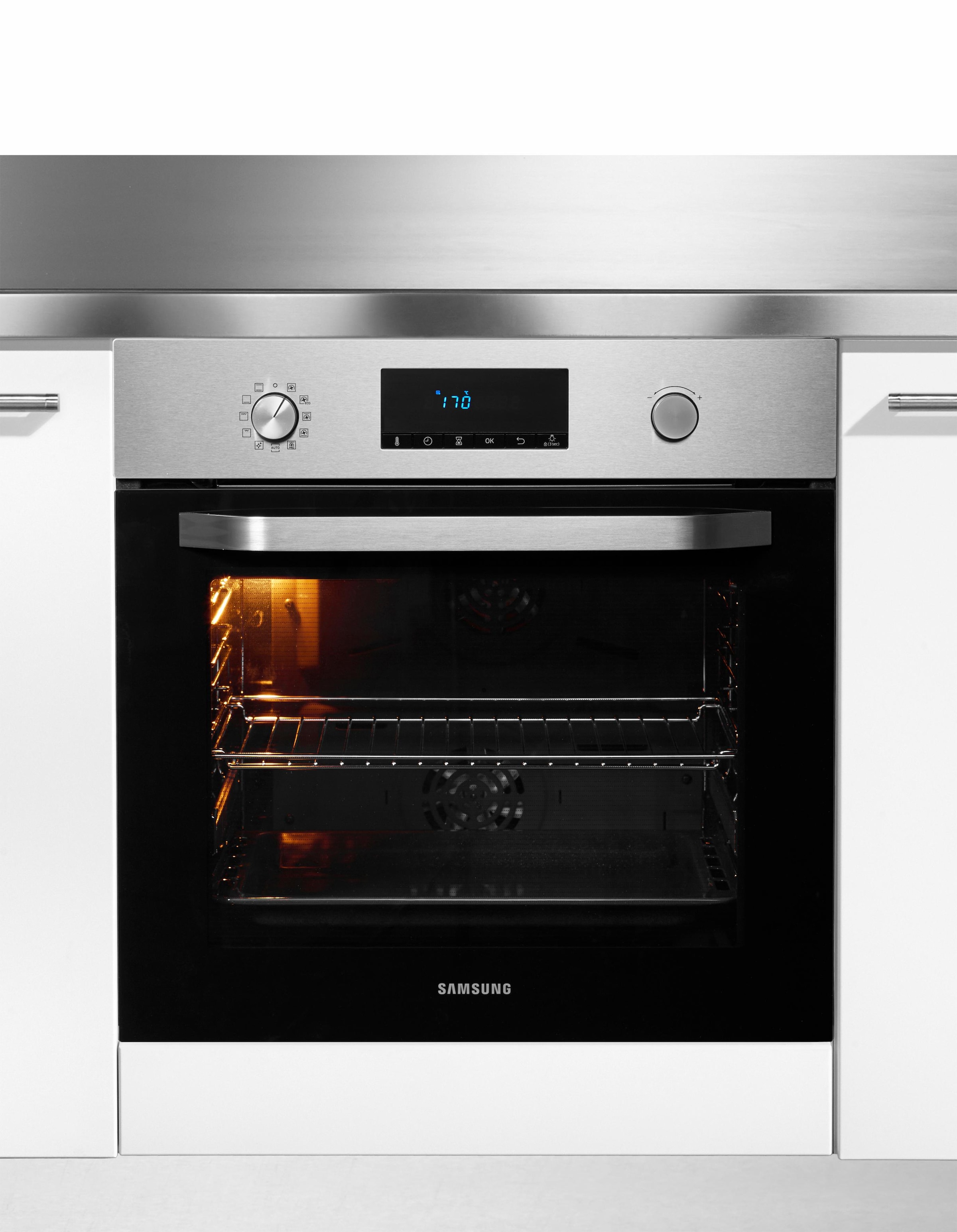 Samsung Einbaubackofen »NV70K2340RS/EG«, mit 1-fach-Teleskopauszug, katalytische Reinigung, mit Automatikprogrammen