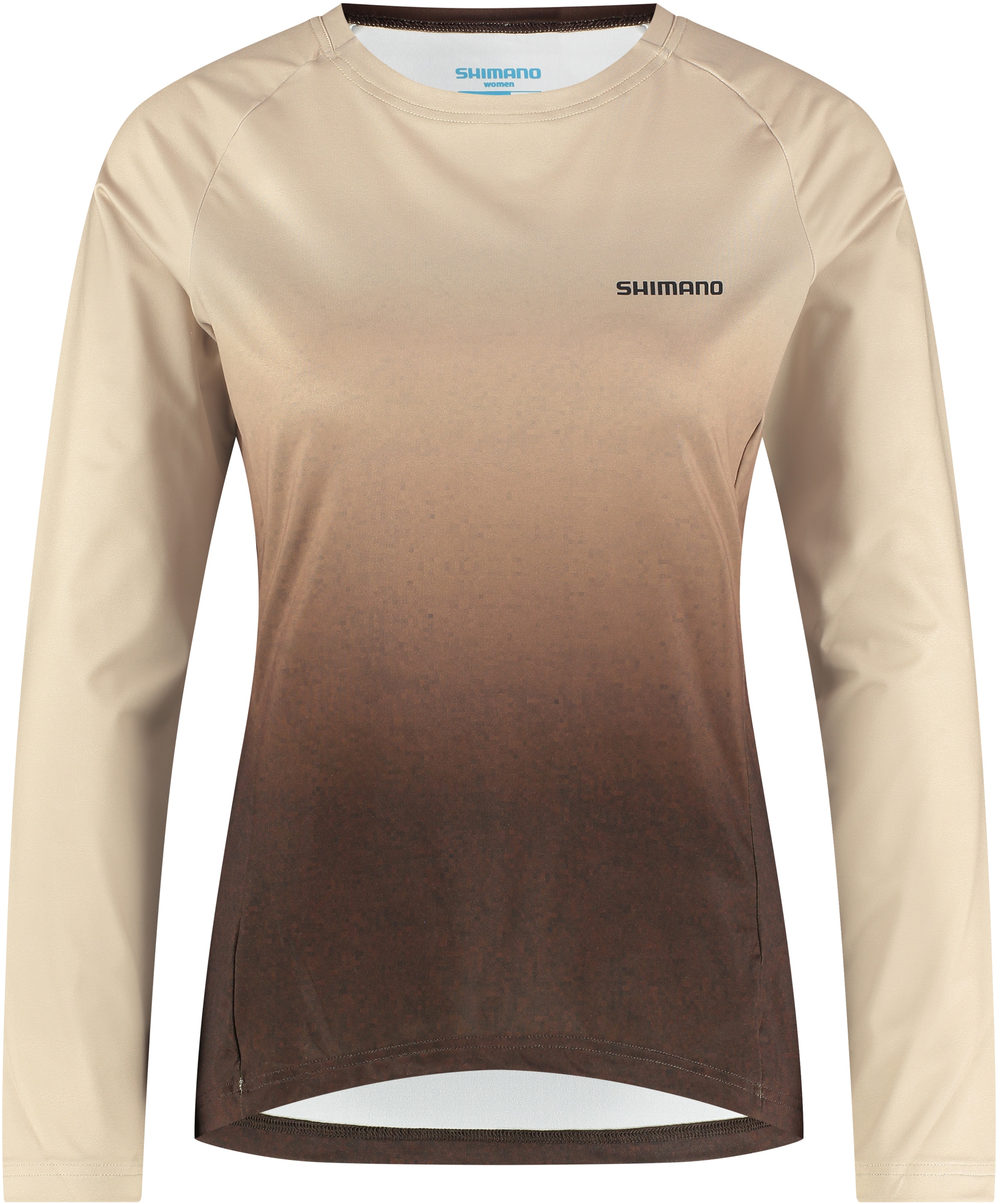 Shimano Radtrikot »Woman's SAIKO Long Sleeve warm Printed, Feather Beige«