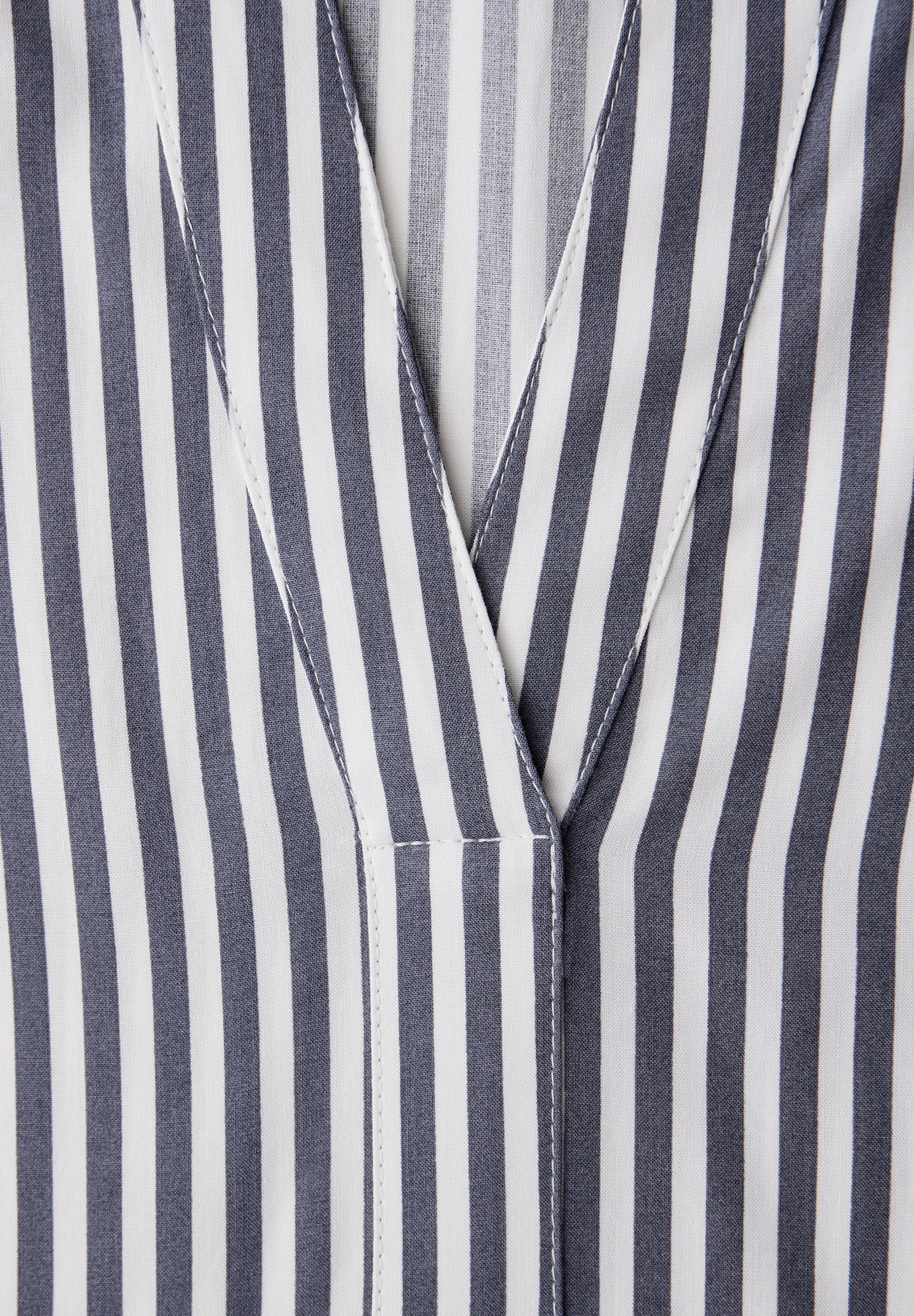 STREET ONE Langarmbluse mit Splitneck und im Streifen-Design