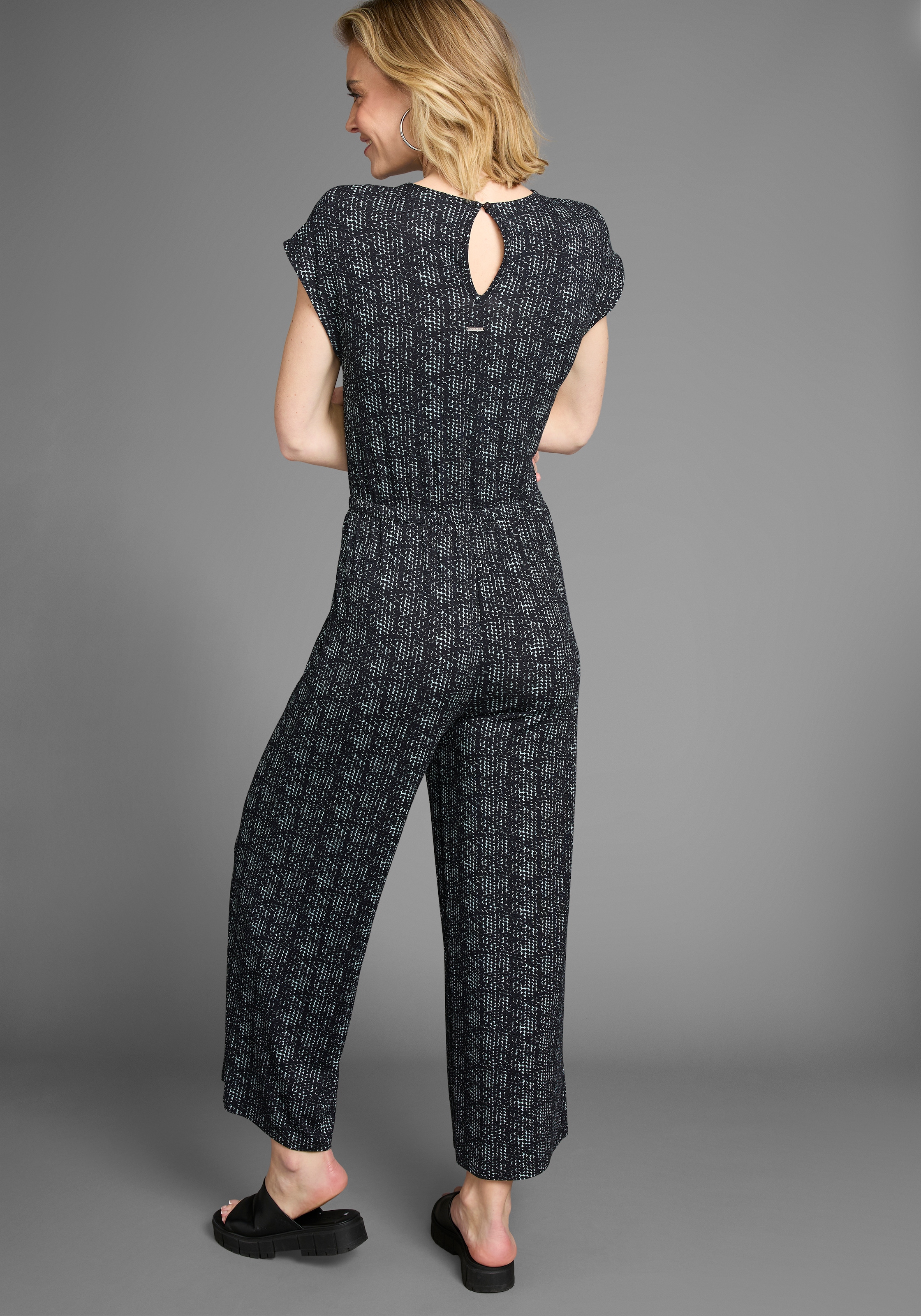Laura Scott Jumpsuit, mit filigranem Alloverprint - NEUE KOLLEKTION