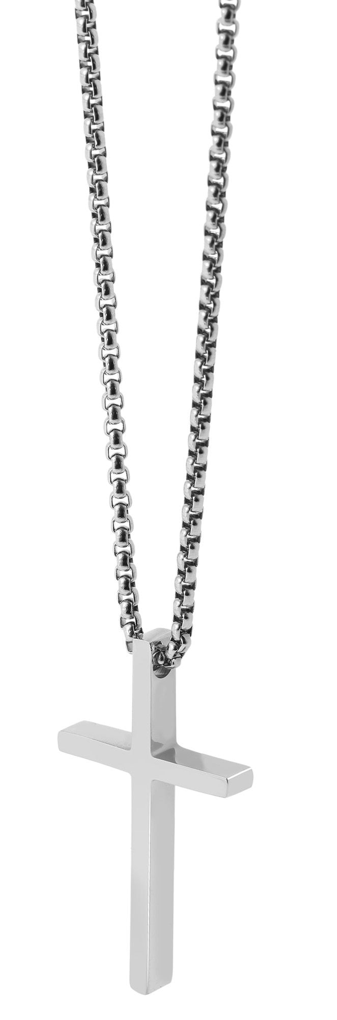 Adelia´s Kette ohne Anhänger »Unisex Halskette mit Anhänger ¿ Kreuz aus Edelstahl«