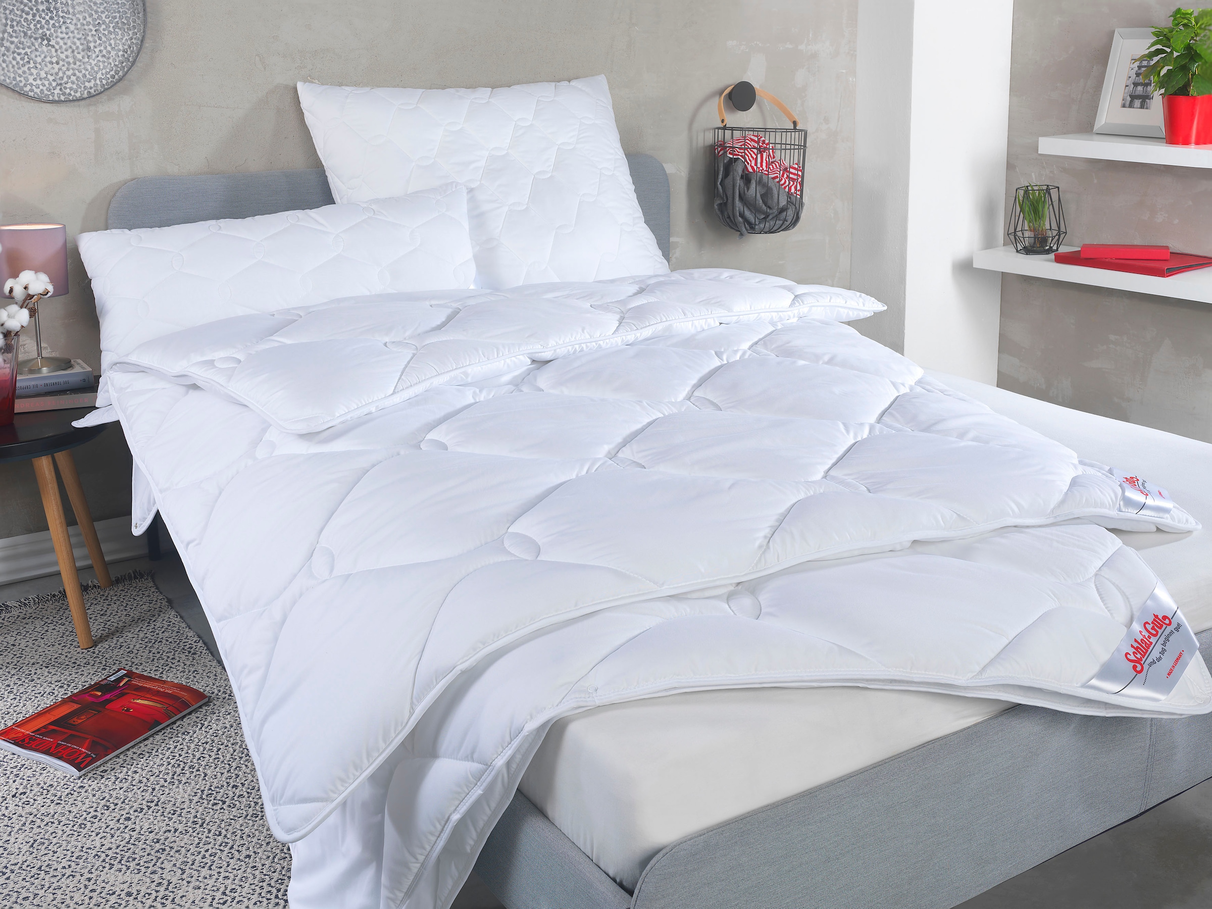 Schlaf-Gut Kunstfaserbettdecke »TENCEL « warm Füllung Tencel /Lyocell-Faser 1 Stk. tlg. Bestes Feuchtigkeitsmanagement in weiß, Größe B/L: 135 cm...