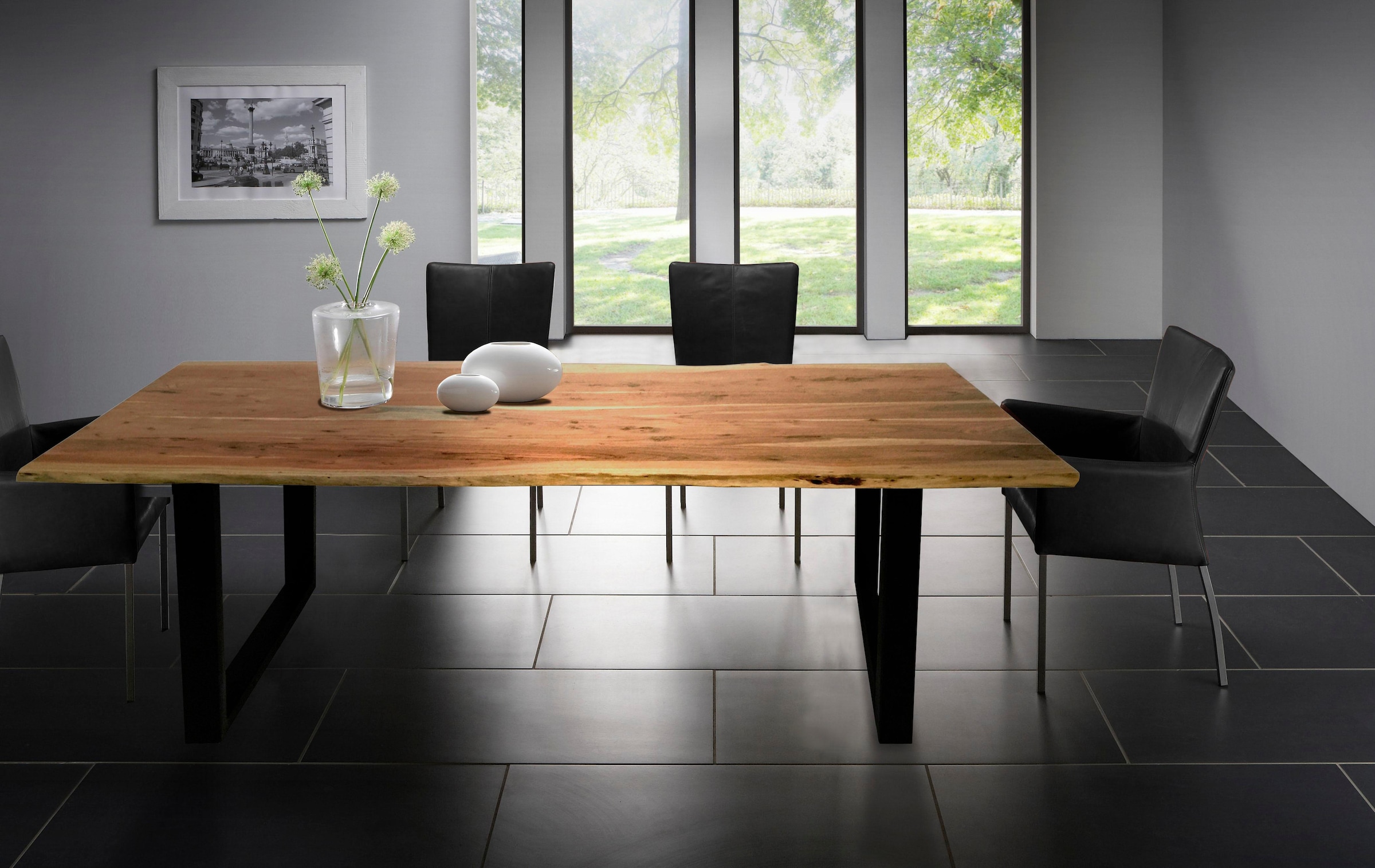 SIT Esstisch »Tops&Tables« Tischplatte aus Akazie mit Baumkante wie gewachsen