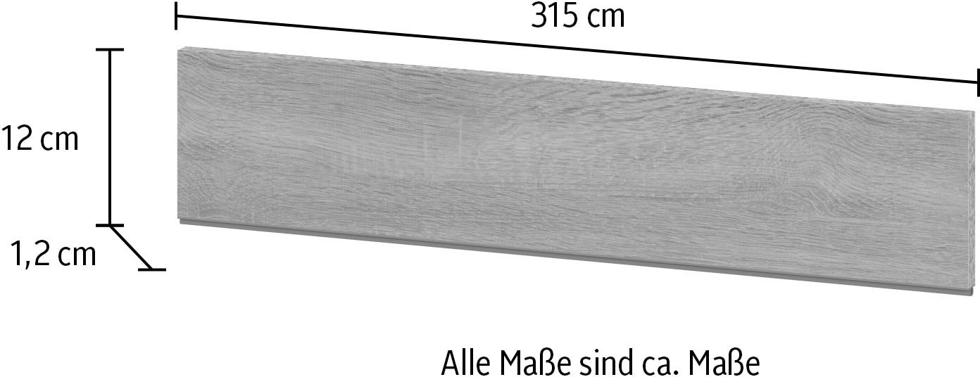 KOCHSTATION Sockelblende »"KS-Scafa"«, Höhe 12 cm, in verschiedenen Längen