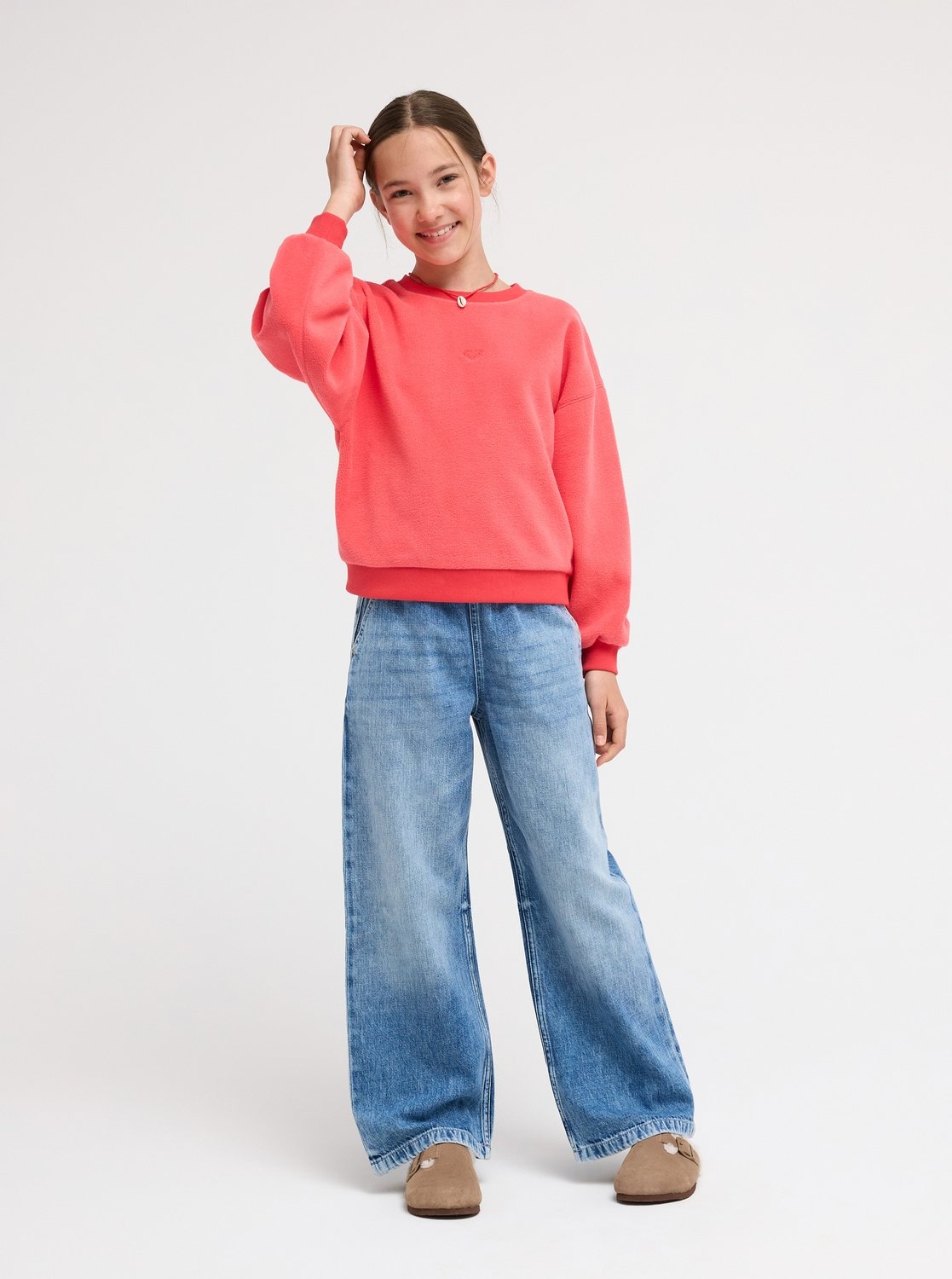 Roxy Sweatshirt »CHILL STORY RG«, für Kinder, mit sportlichem Stil, aus Baumwollmischung, formstabil
