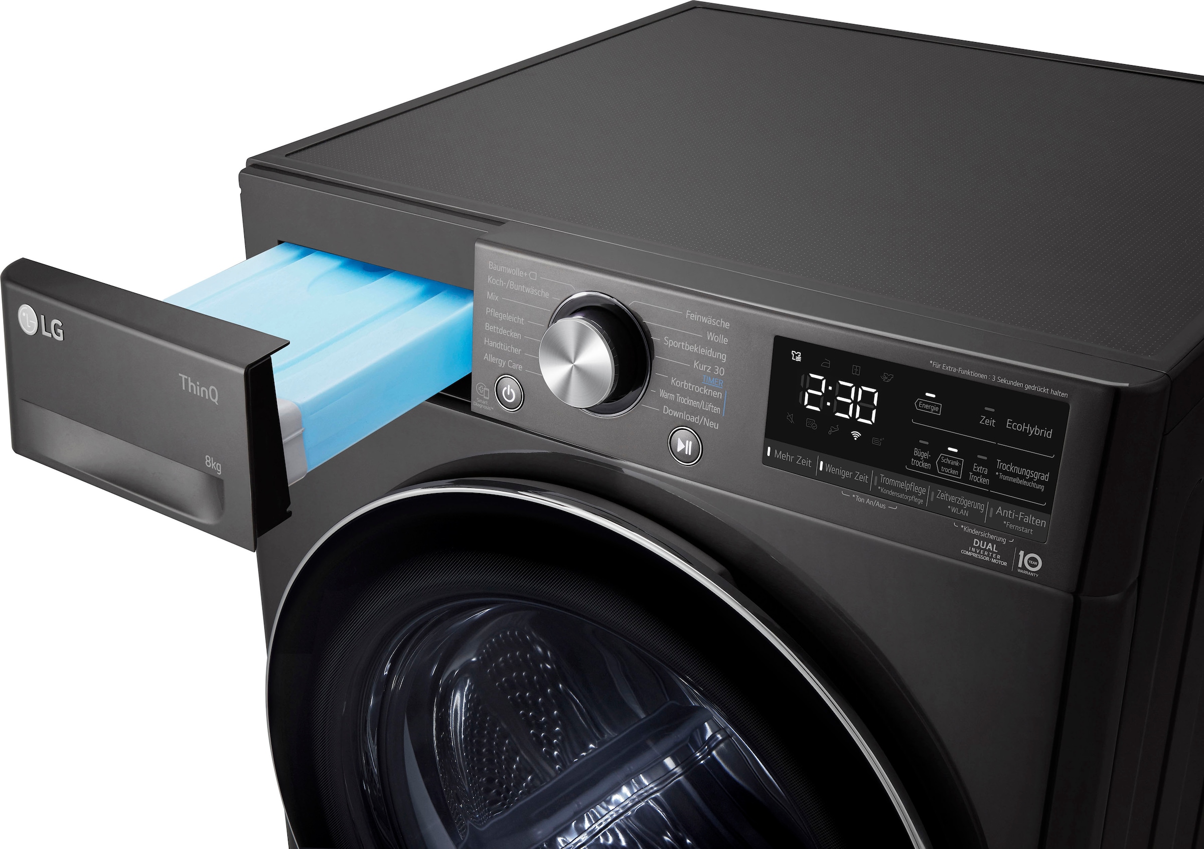 LG Wärmepumpentrockner »RT80V9B«, Vivace, 8 kg