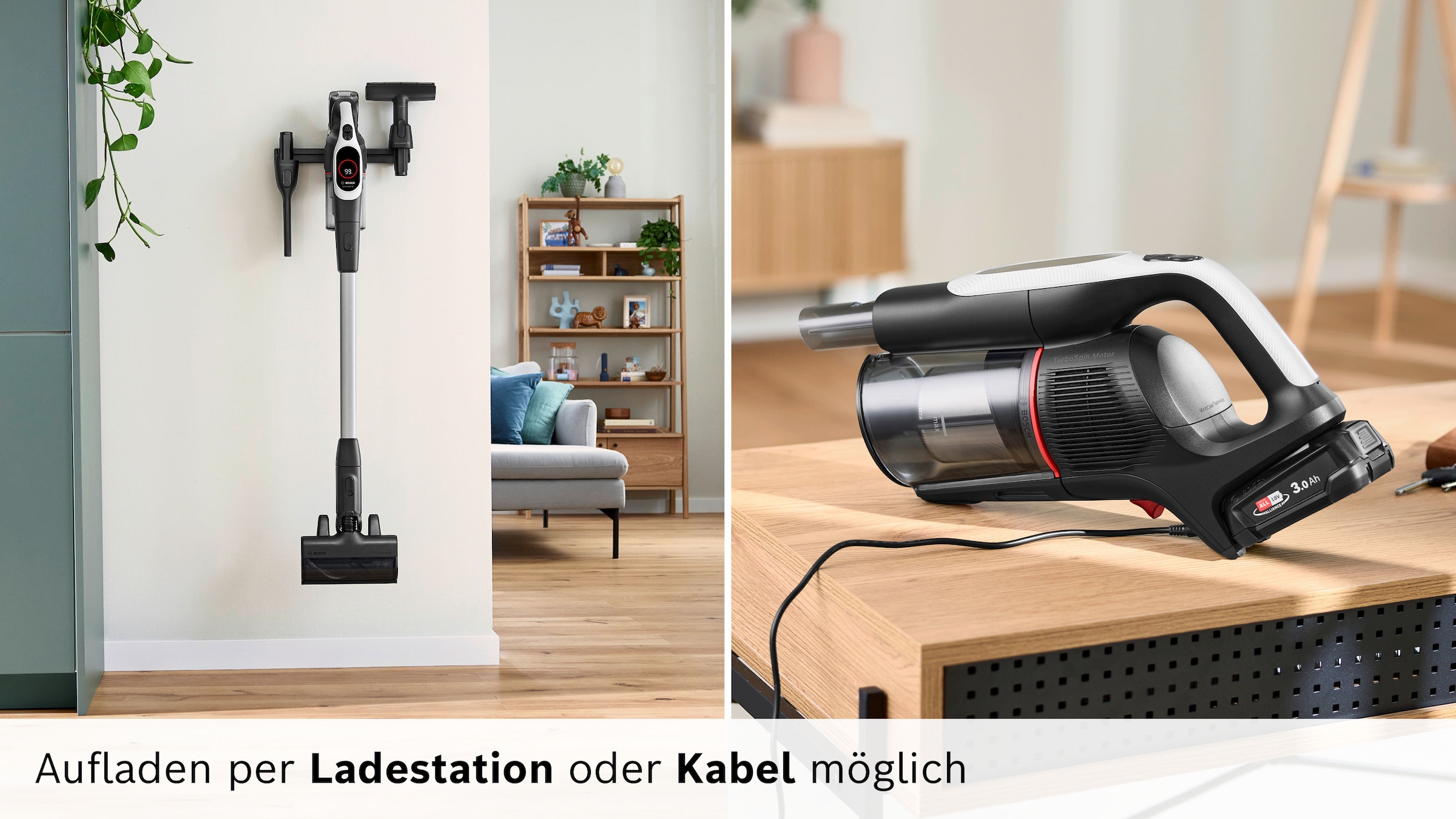 BOSCH Akku-Stielstaubsauger »BKS931BA« HEPA-Filtersystem, 10 Jahre Motorgarantie, Staubkomprimierung, weiß