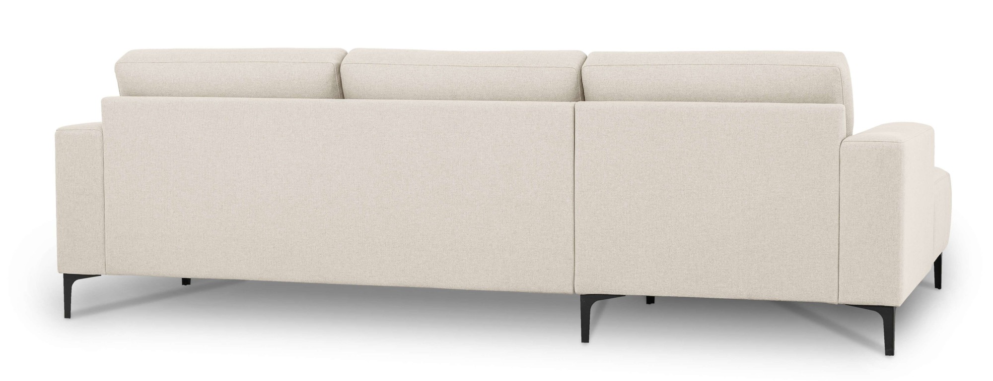 Home affaire Ecksofa »Tournon, L-Form, Breite 262 cm, Webstoff, Chenille«, Designsofa im nordischen Stil, Wellenunterfederung, Metallfüße