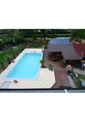 KWAD Pool, (Set, 4 tlg.), BxLxH: 300x600x150 cm, Ecktreppe links in weiß kaufen