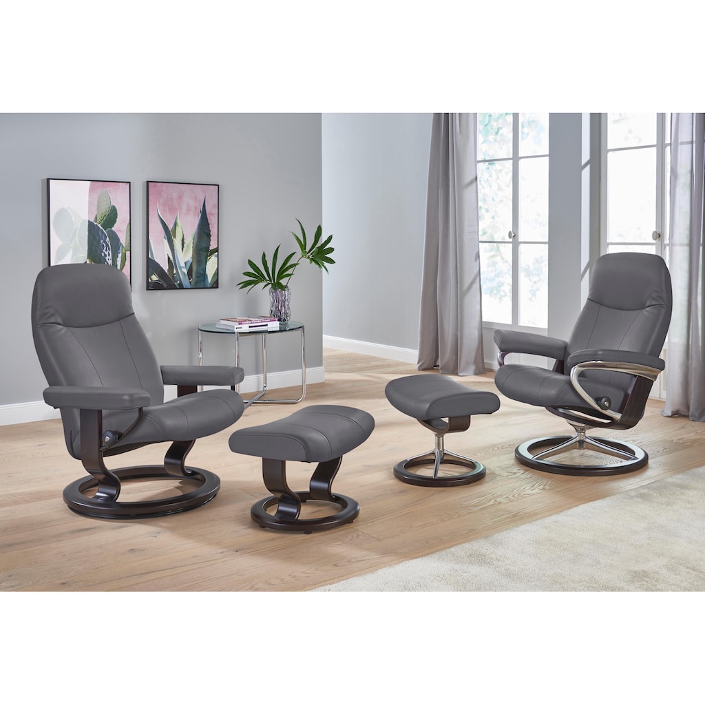 Stressless® Relaxsessel »Garda«, (Set, Relaxsessel mit Hocker)