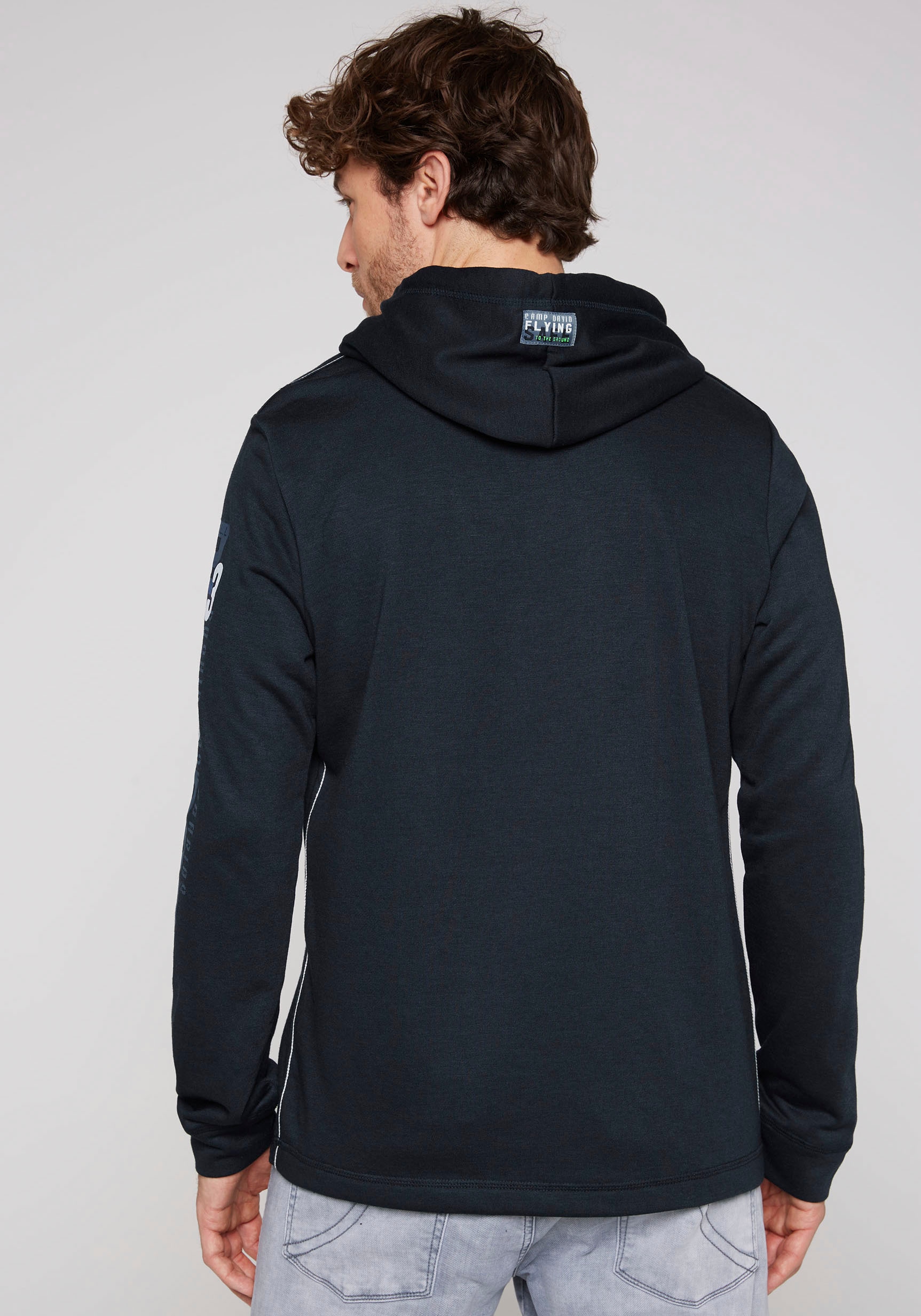 CAMP DAVID Kapuzensweatshirt, mit Label Patch an der Kapuze