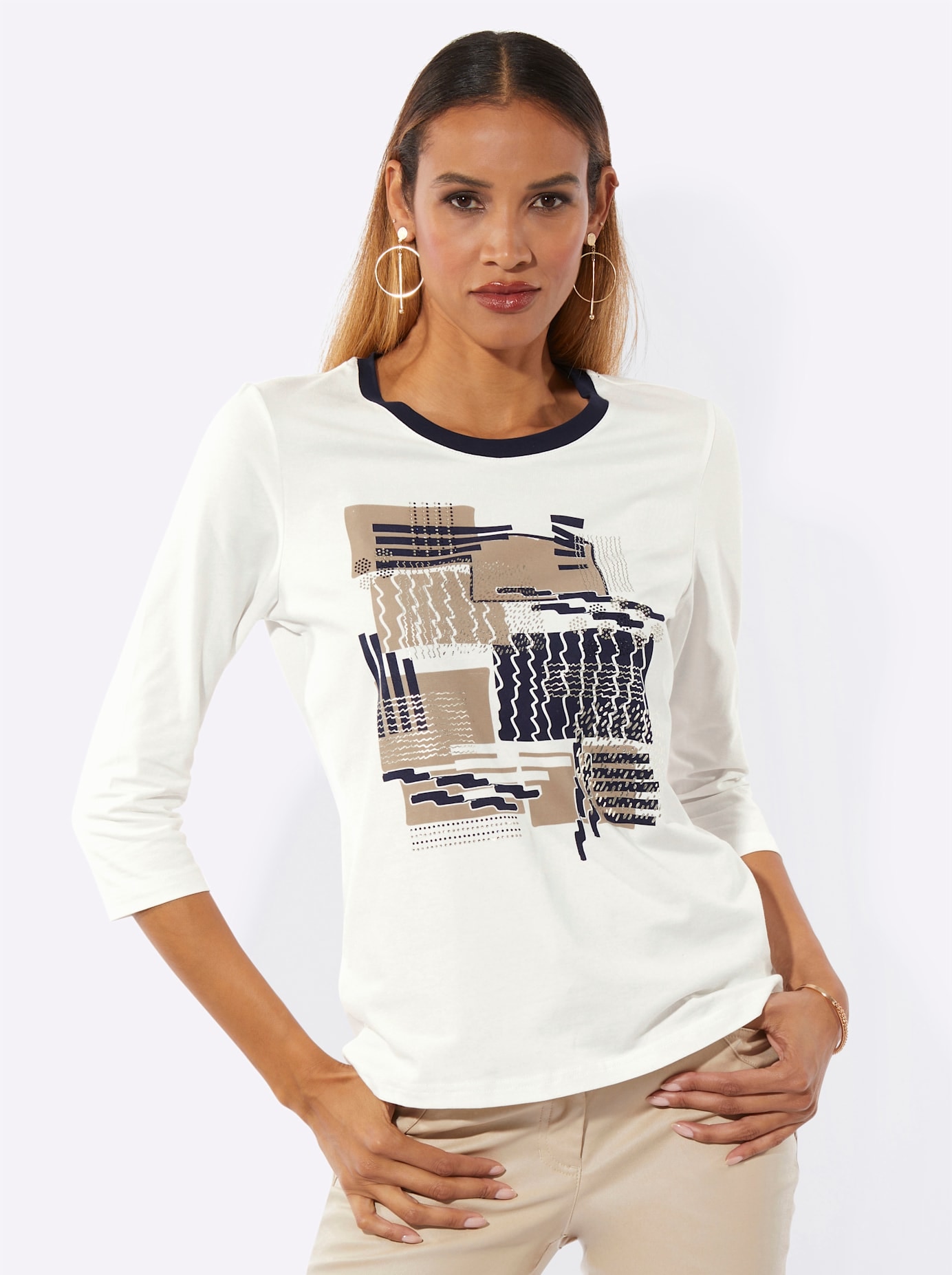 creation L 3/4-Arm-Shirt »Shirt« 1 tlg.