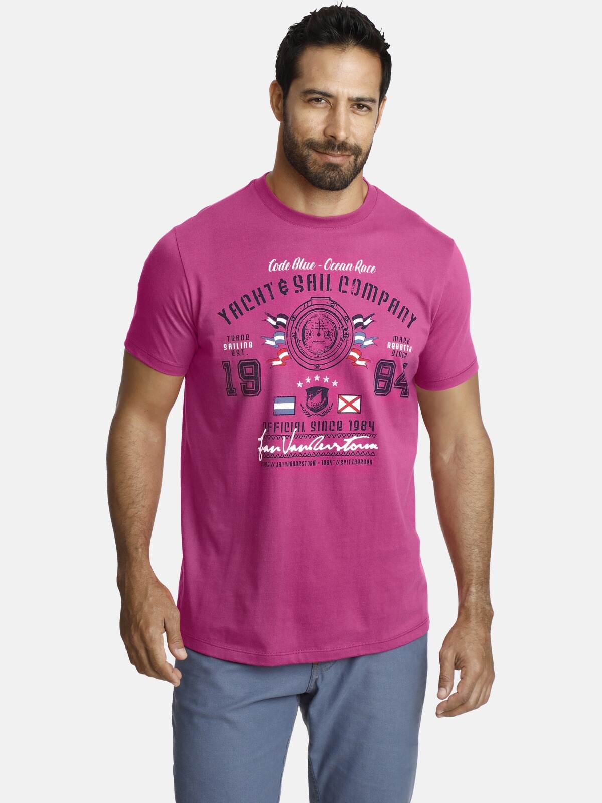 Jan Vanderstorm T-Shirt »ANCKER«, reine Baumwolle, Comfort Fit