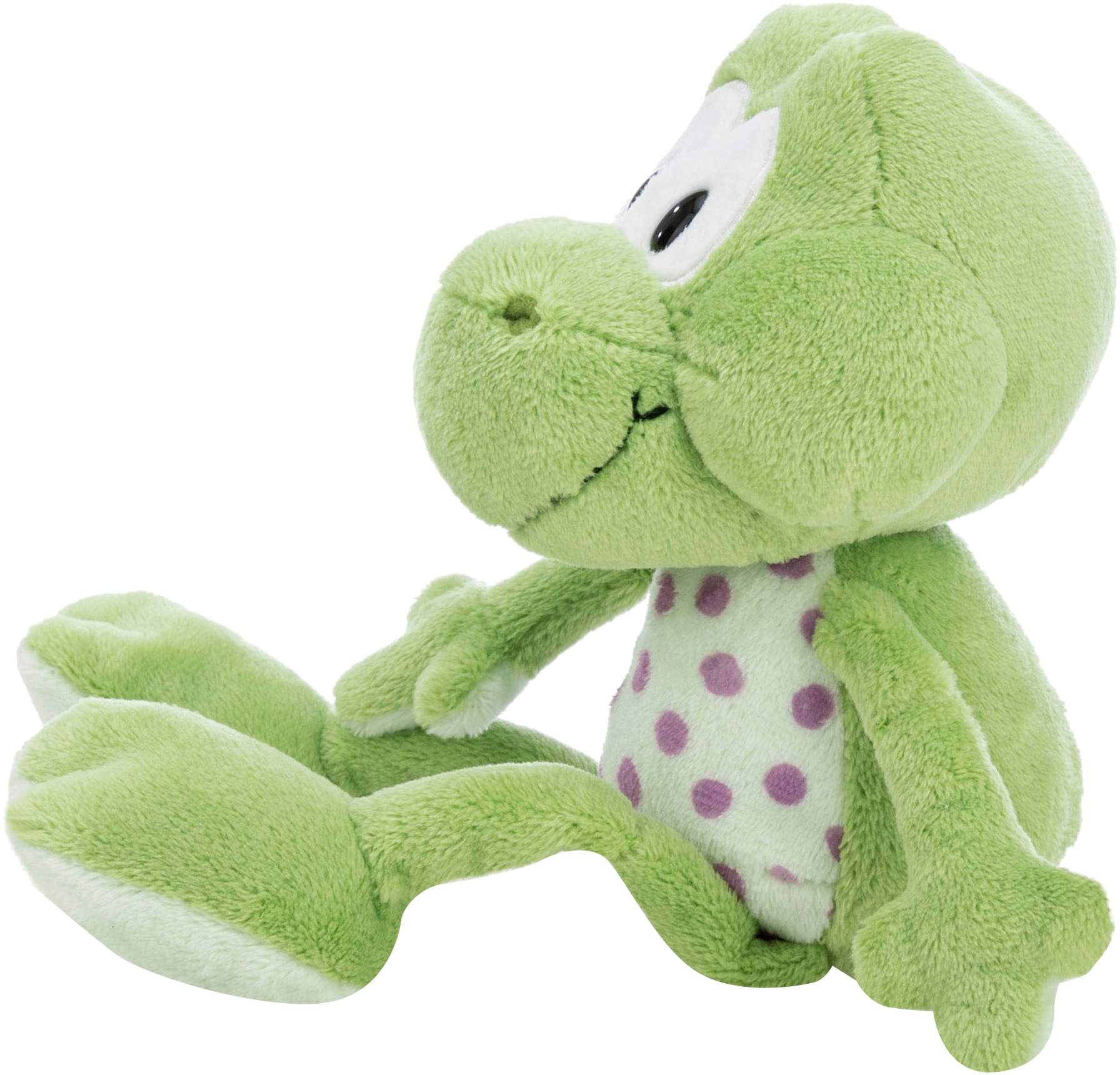 Nici Kuscheltier »Forest Friends, Frosch Fridolin Frog, 35 cm schlenkernd«, enthält recyceltes Material