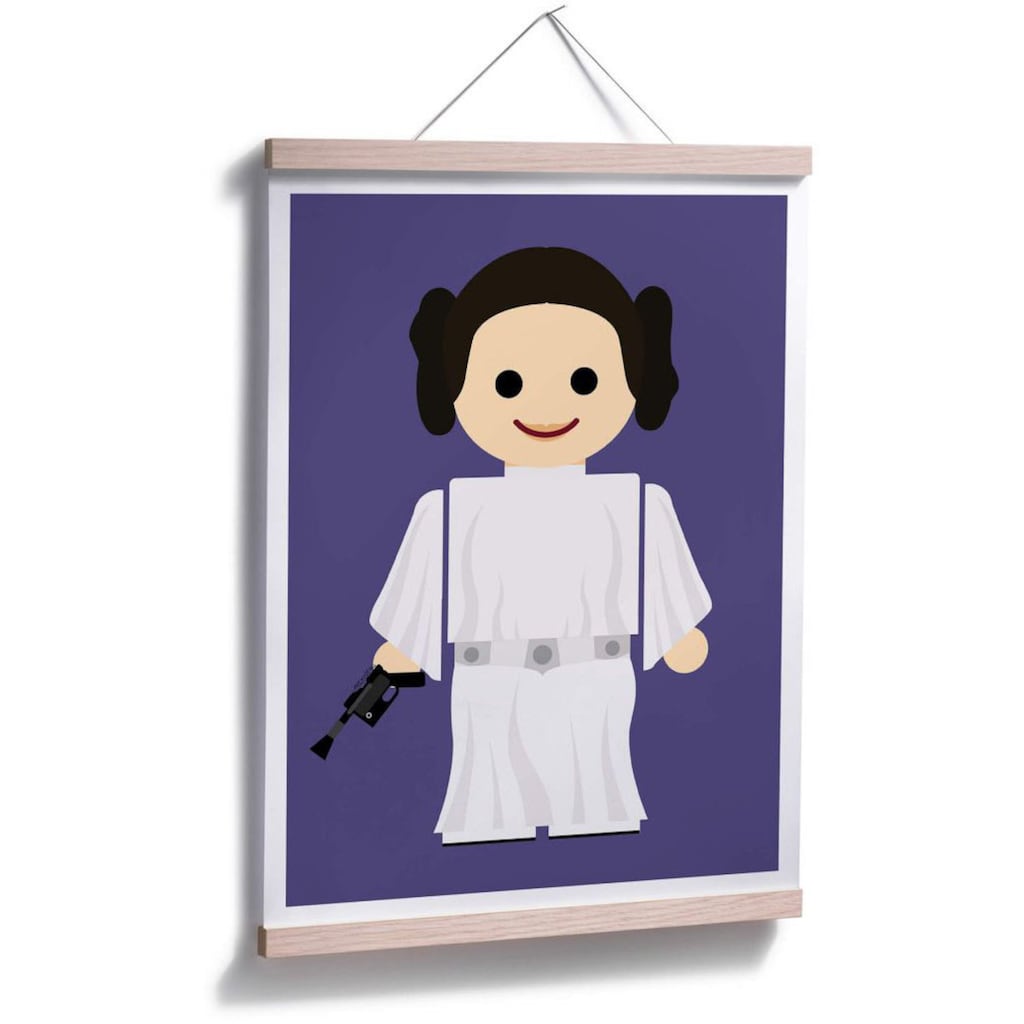 Wall-Art Poster »Playmobil Prinzessin Leia Spielzeug«, Kinder, (1 St.)