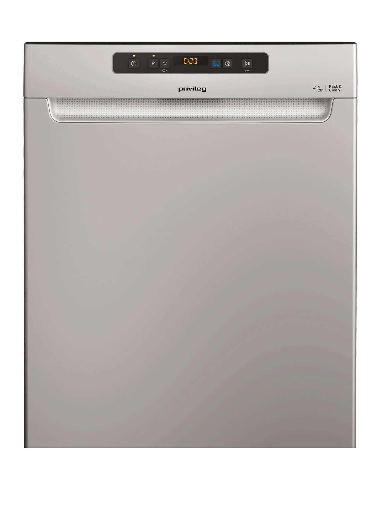 Privileg Unterbaugeschirrspüler »P0U ECO 2D541 S« 14 tlg. Maßgedecke Fast&Clean 28’ – das effektive Reinigungsprogramm unter 28 Minuten
