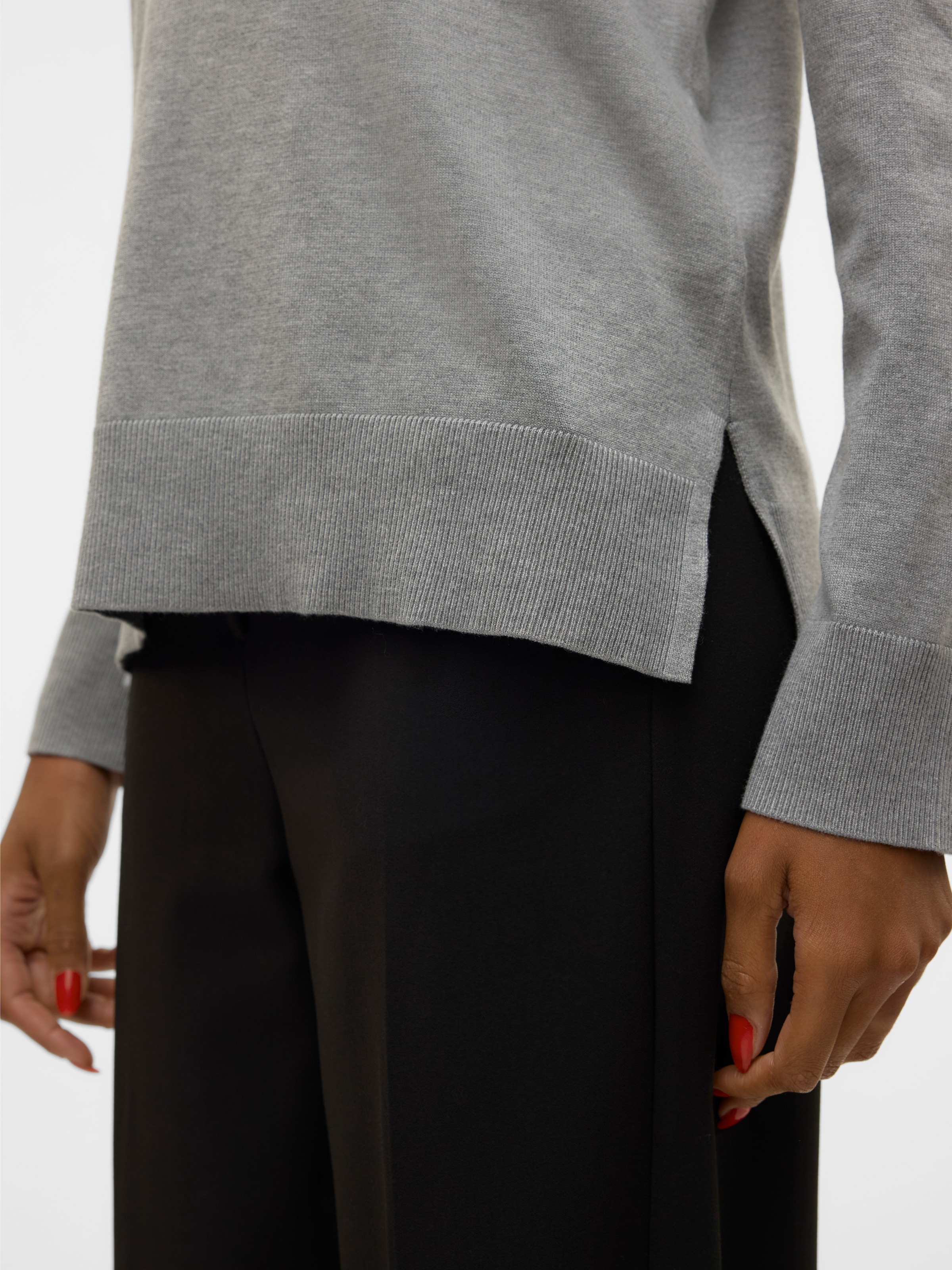 Vero Moda Strickpullover »VMSILJE LS V-NECK PULLOVER GA NOOS«