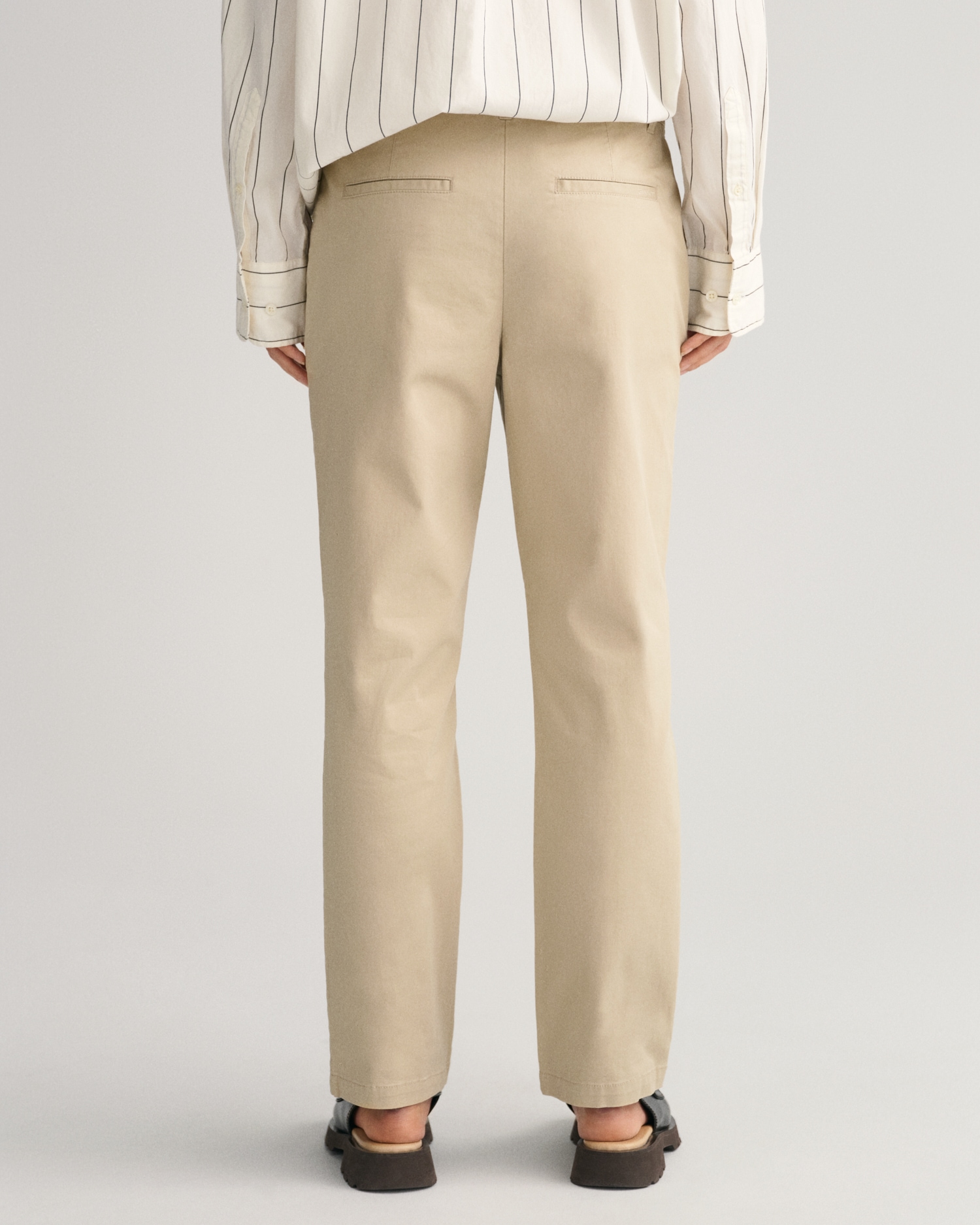 Gant Damen Chinohose »SLIM CHINOS« mit verkürzter Länge in beige, Größe 42