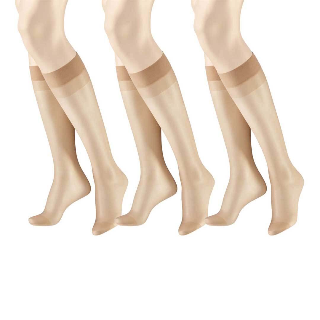 Hudson Feinkniestrümpfe »Kniestrumpf Simply 20 3-Pack«