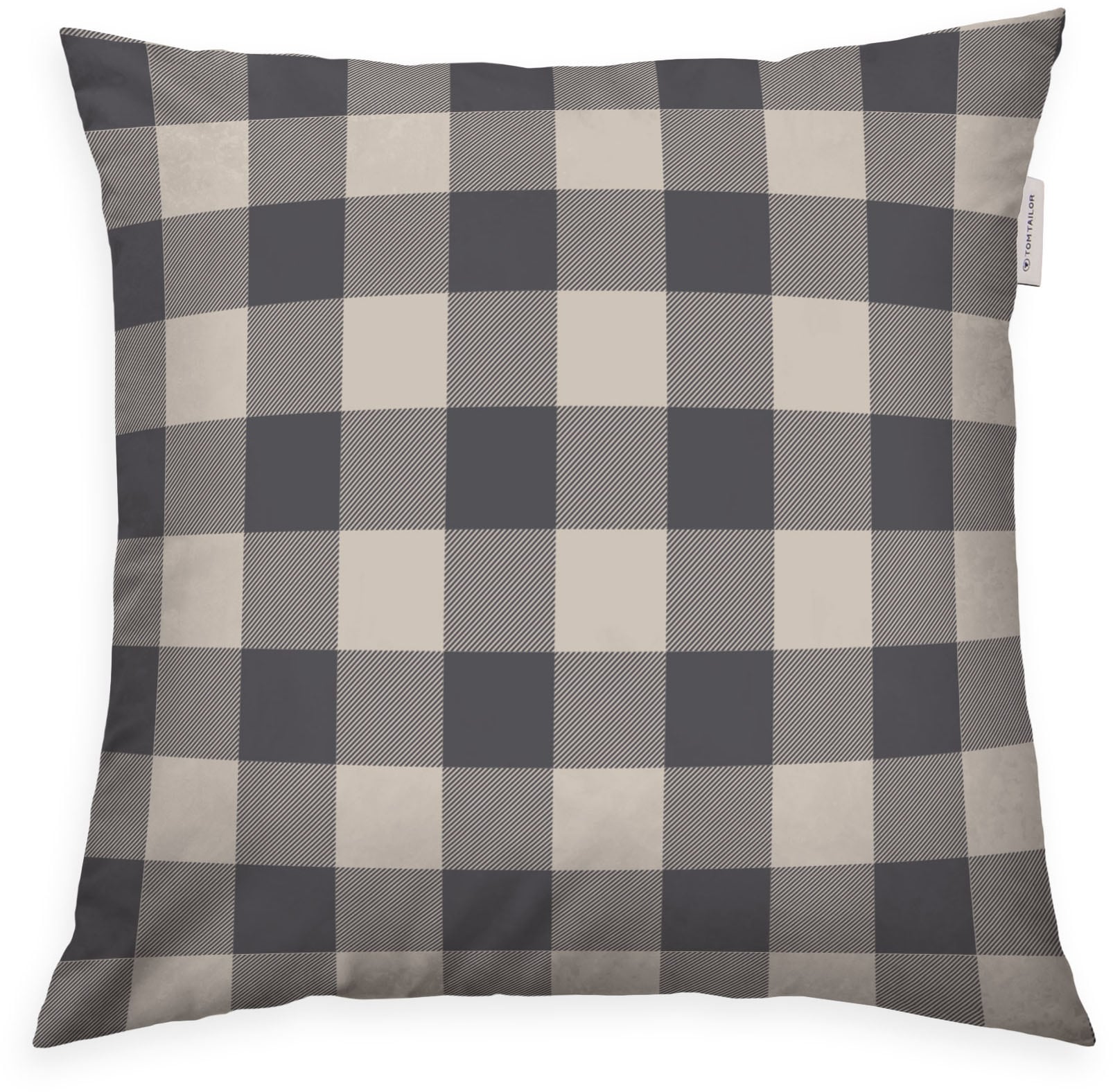 TOM TAILOR HOME Kissenbezüge »new bedroom, Classic Check, 40x40cm oder 40x80cm«, (1 St.), Wendedesign mit Markenreißverschluss