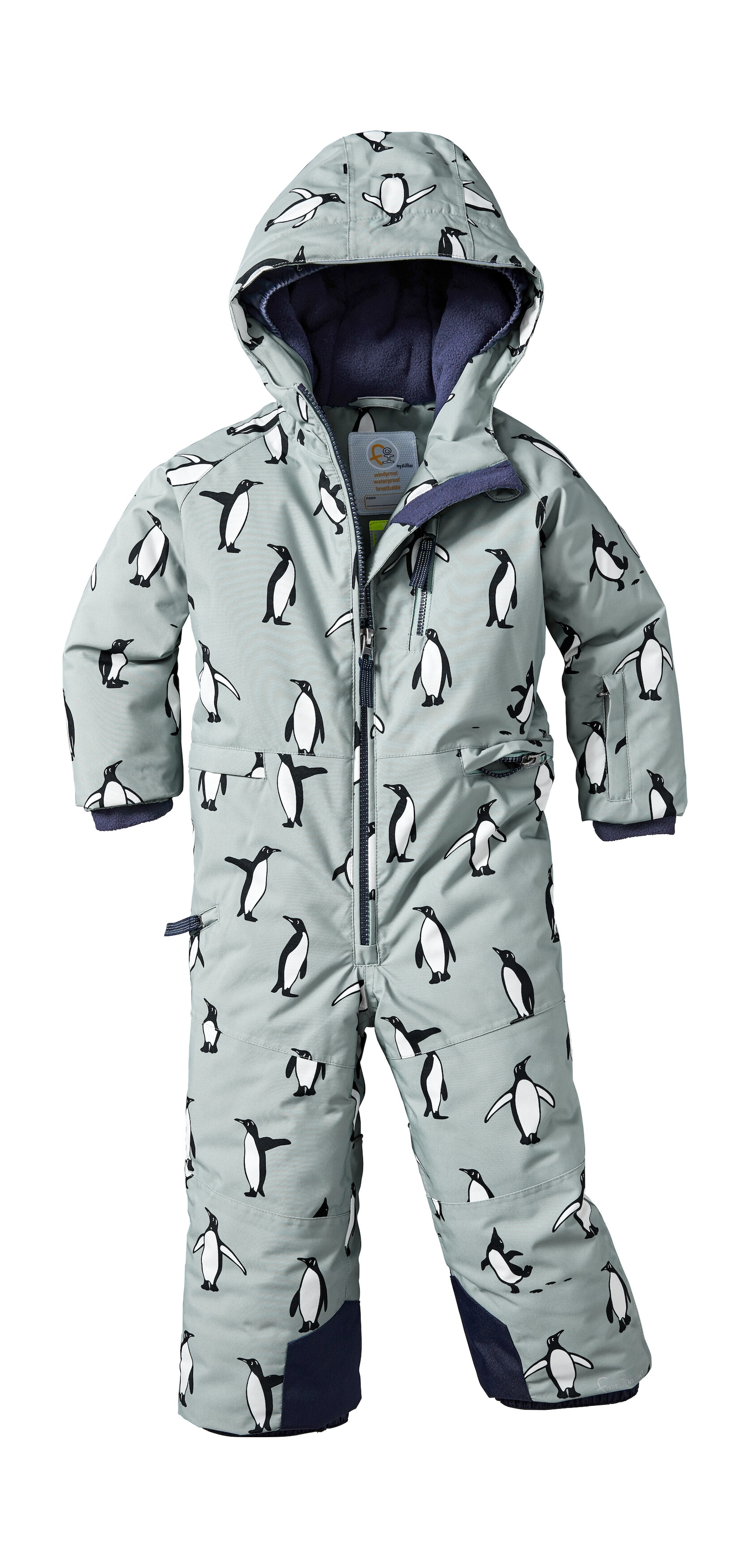 first instinct by killtec Overall »FISW 26 MNS ONPC«, Wasserdichter Skioverall mit Grow-Up-Funktion, reflektierender Print