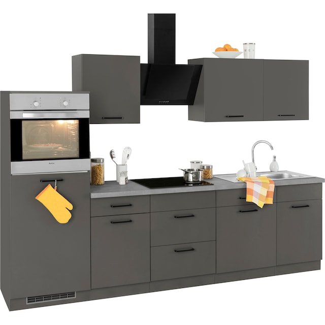 wiho Küchen Küchenzeile »Esbo«, mit E-Geräten, Breite 280 cm im OTTO Online  Shop