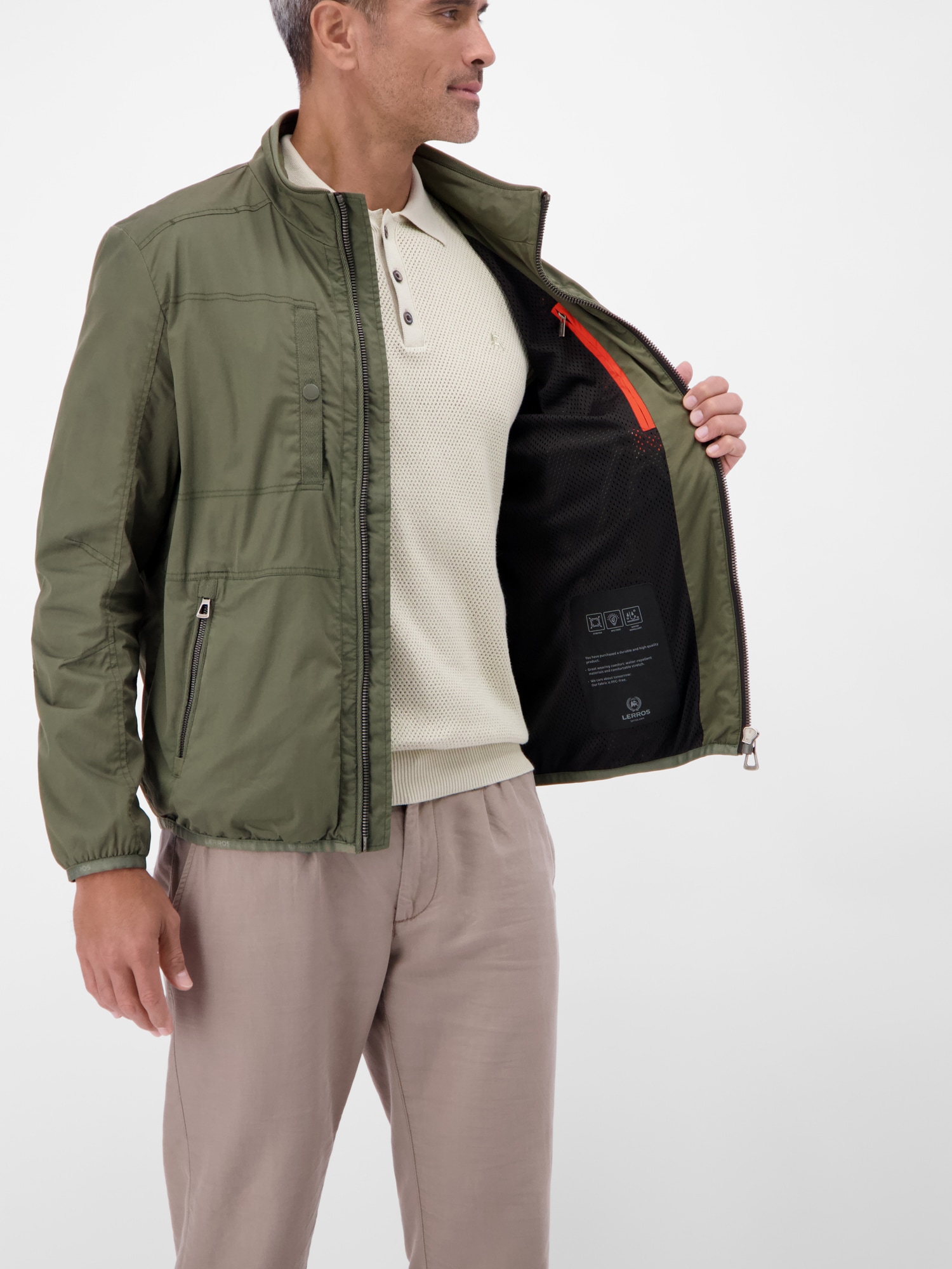 LERROS Blouson »Outdoorjacke im Blouson-Look« ohne Kapuze