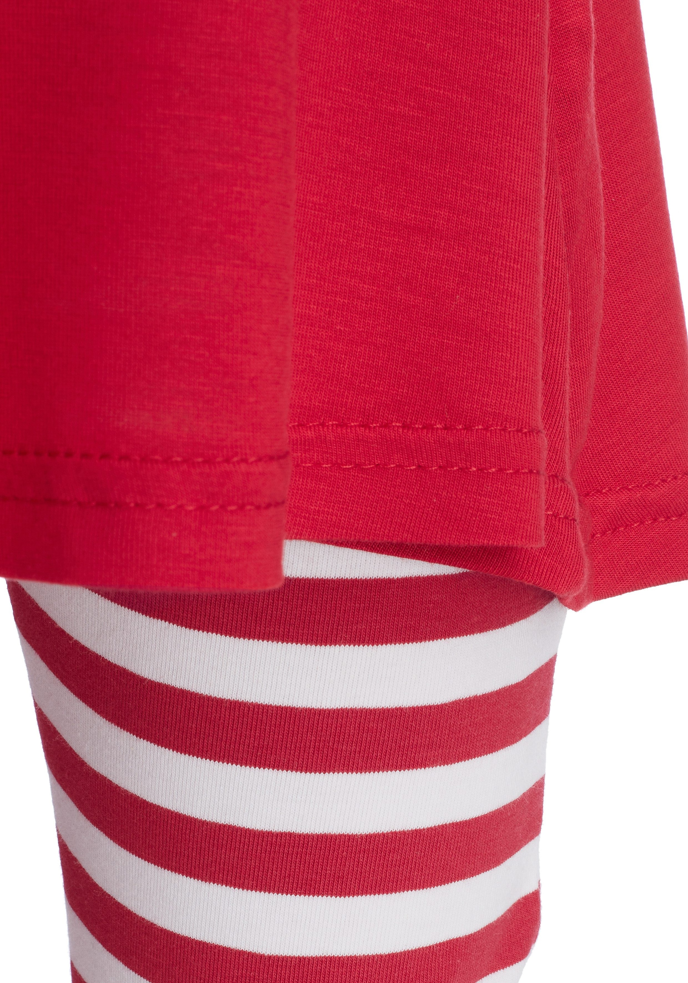 KIDSWORLD Kleid, Leggings & Haarband »3tlg. Set: Kleid, Capri und Haarband geringelt« Set, 3, 3 Capri und Haarband maritim geringelt