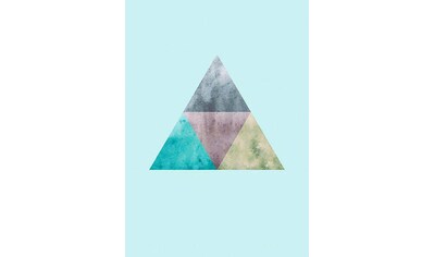 Komar Poster »Triangles Top Blue«, Formen-Kunst, Höhe: 50cm kaufen