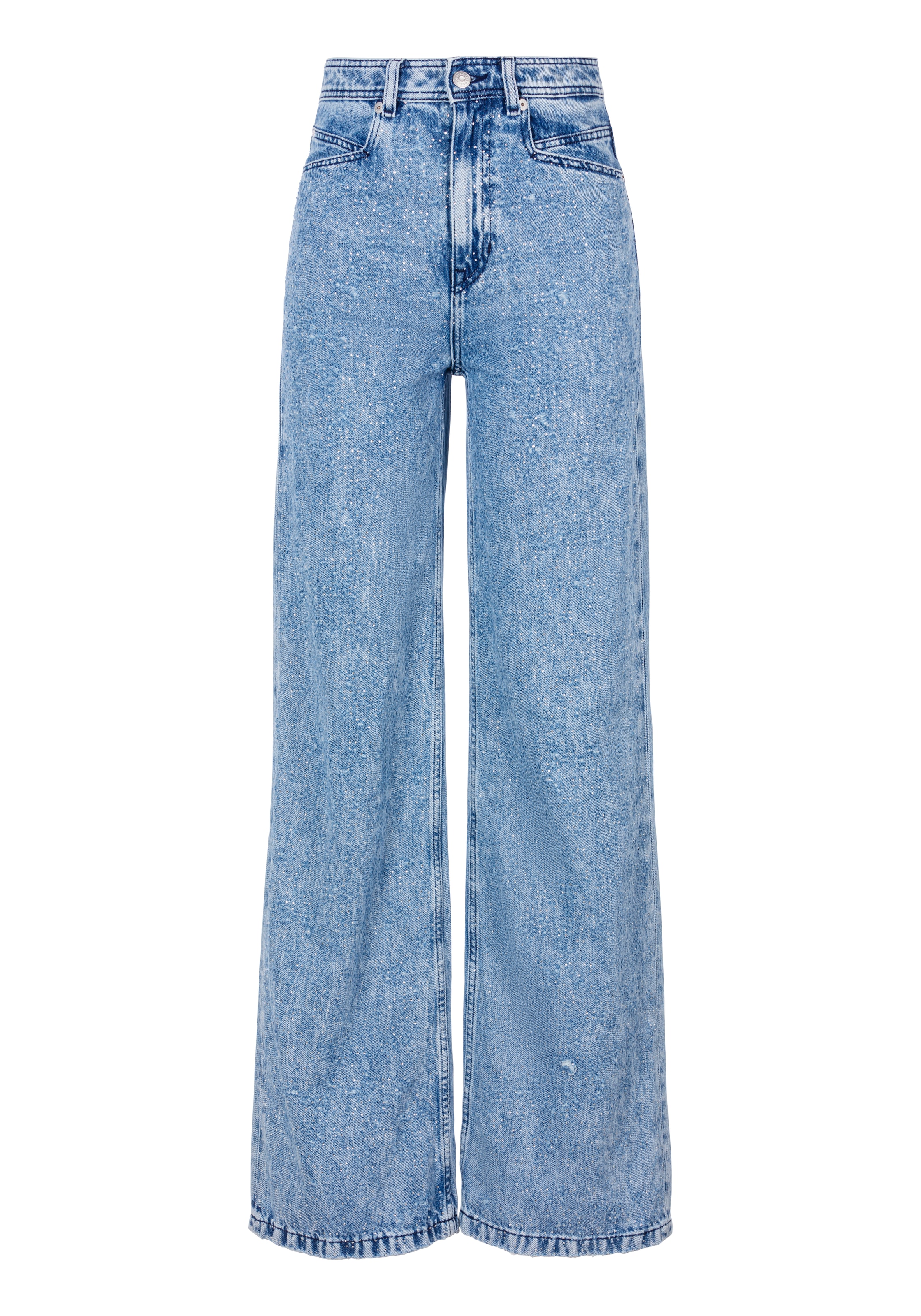 BOSS ORANGE High-waist-Jeans »Marlene High Rise Hochbund High Waist Premium Denim Jeans«, mit All Over Straß und Glitzer Effekt