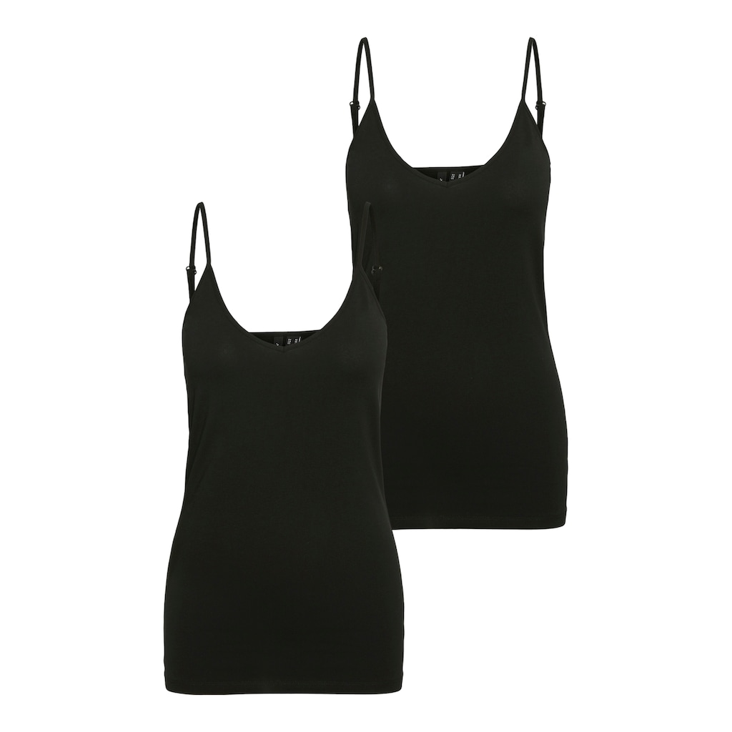 Vero Moda Spaghettitop »VMMAXI MY SOFT V SINGLET 2PACK«, (2 tlg., 2er-Pack)