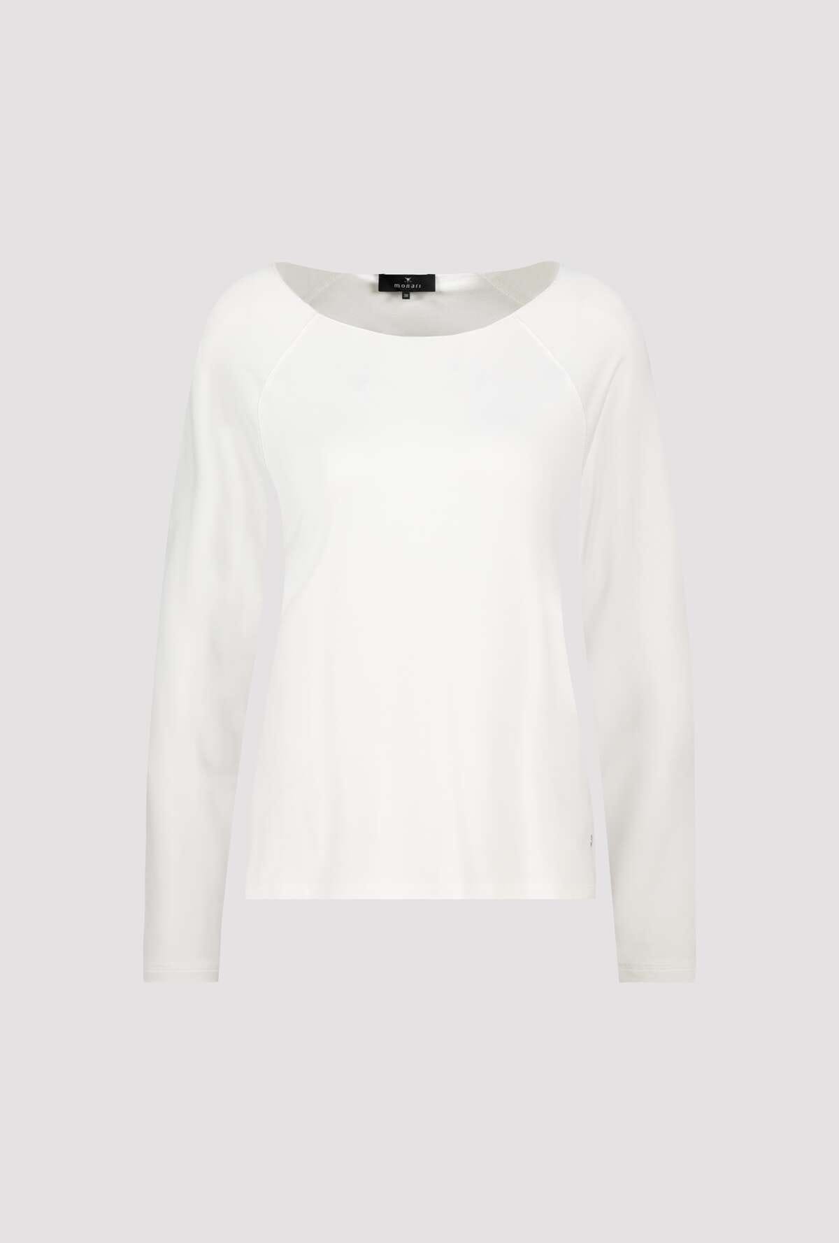 Monari Langarmshirt »Basic« aus weichem Viskose-Modal-Mix, Rundhals