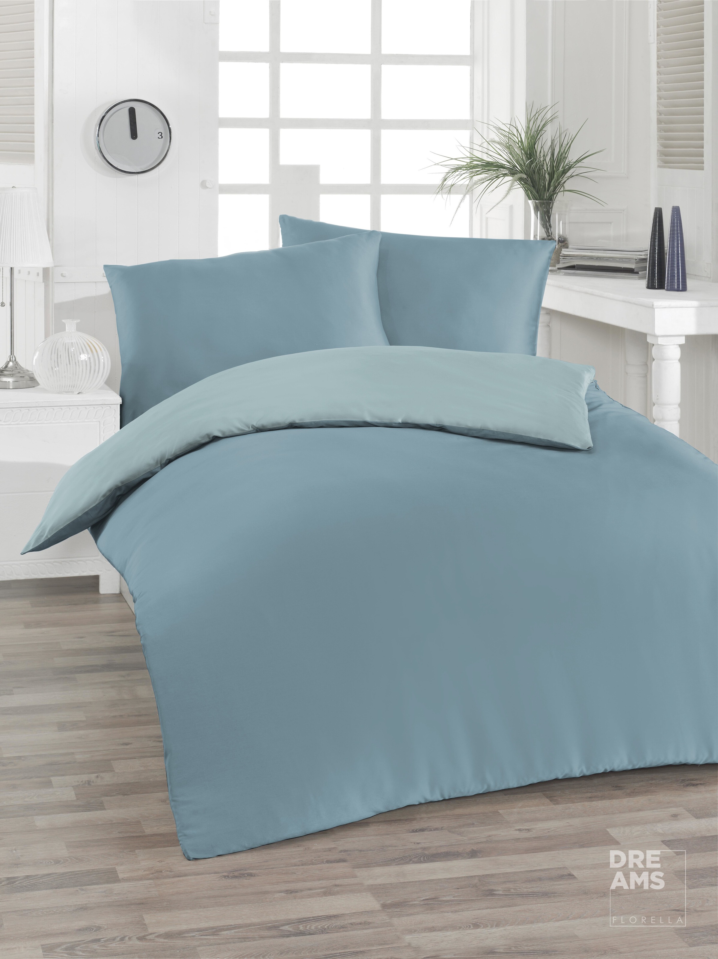 Florella Wendebettwäsche »Uni, Edel-Tencel-Satin, 100% LENZING™ LYOCELL, mit Digitaldruck«