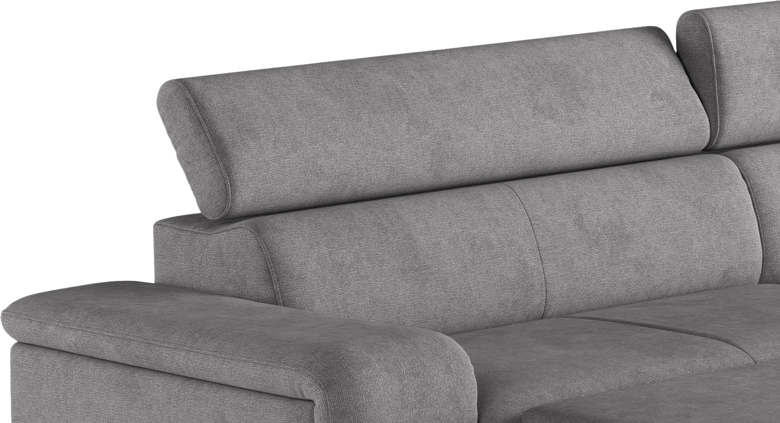 COTTA Ecksofa »Emma L-Form, B: 262 cm« mit Kopfteilverstellung, optional Bettfunktion & Bettkasten