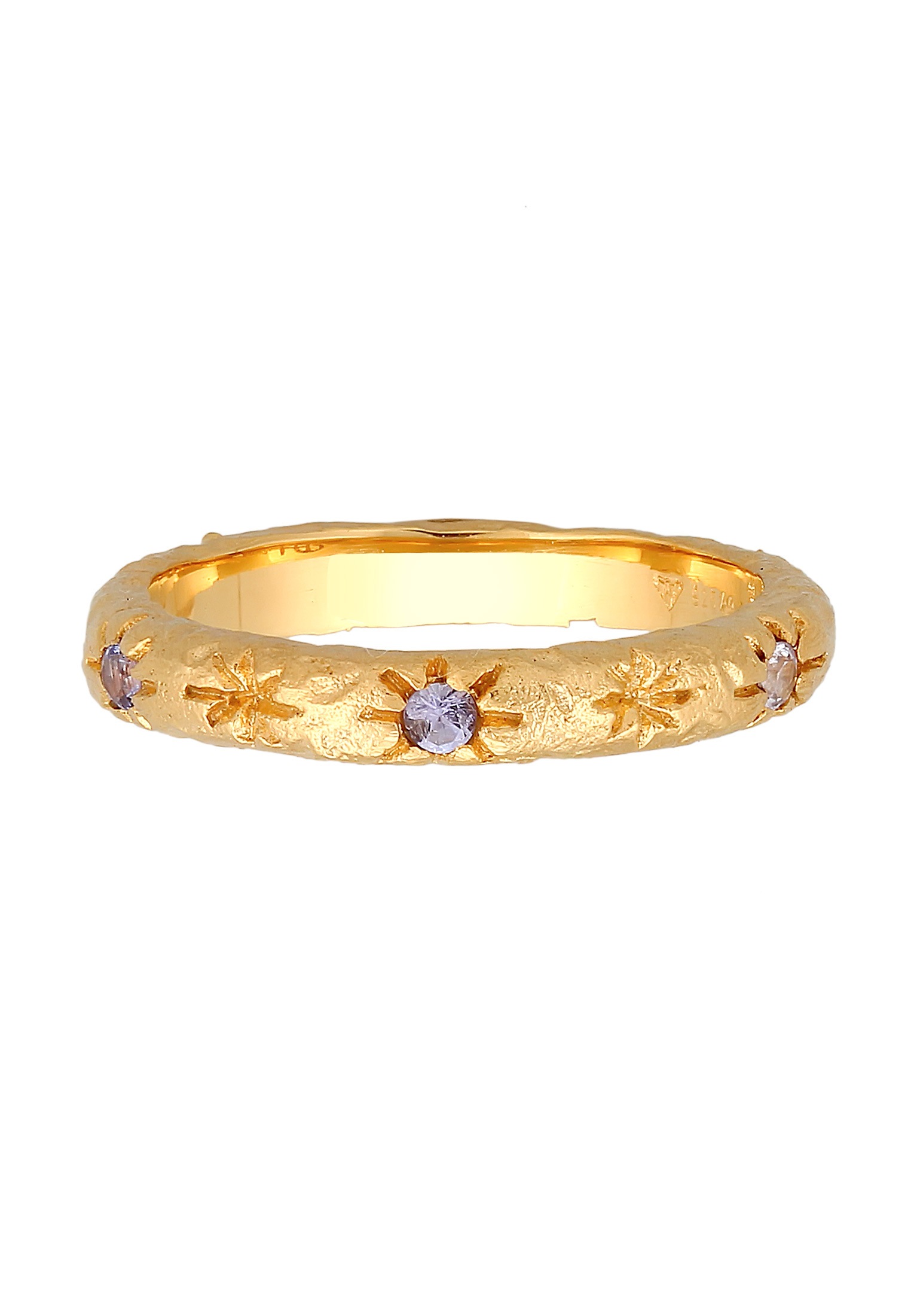 HAZE & GLORY Silberring »Ring Bandring Stern Tansanite - Starlover 925 Silber«